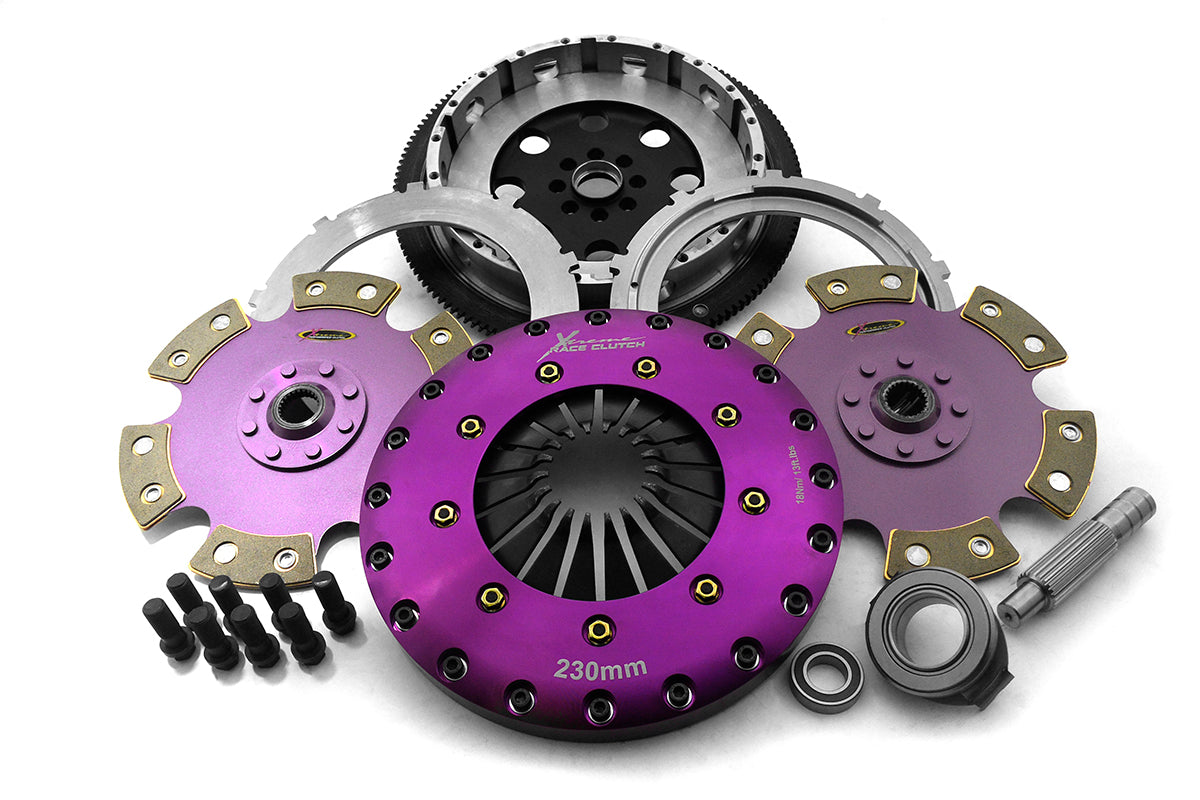 Xtreme Performance - 230mm Rigid Ceramic Twin Plate Clutch Kit Incl Flywheel 1800Nm