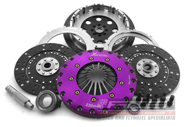 Xtreme Performance - 230mm Organic Twin Plate Clutch Kit Incl Flywheel 1200Nm