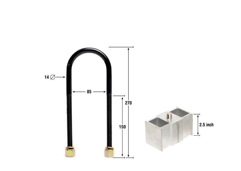 Whiteline Lowering Block - Kit 2.5"" - KLB109-25 - KLB109-25 - image 2