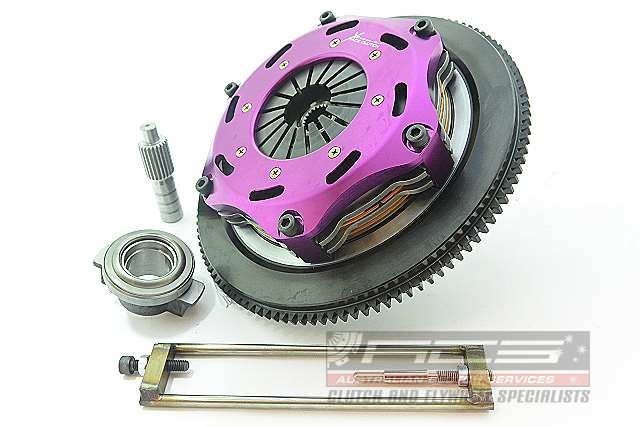 Xtreme Performance - 184mm Rigid Ceramic Twin Plate Clutch Kit Incl Flywheel 1220Nm