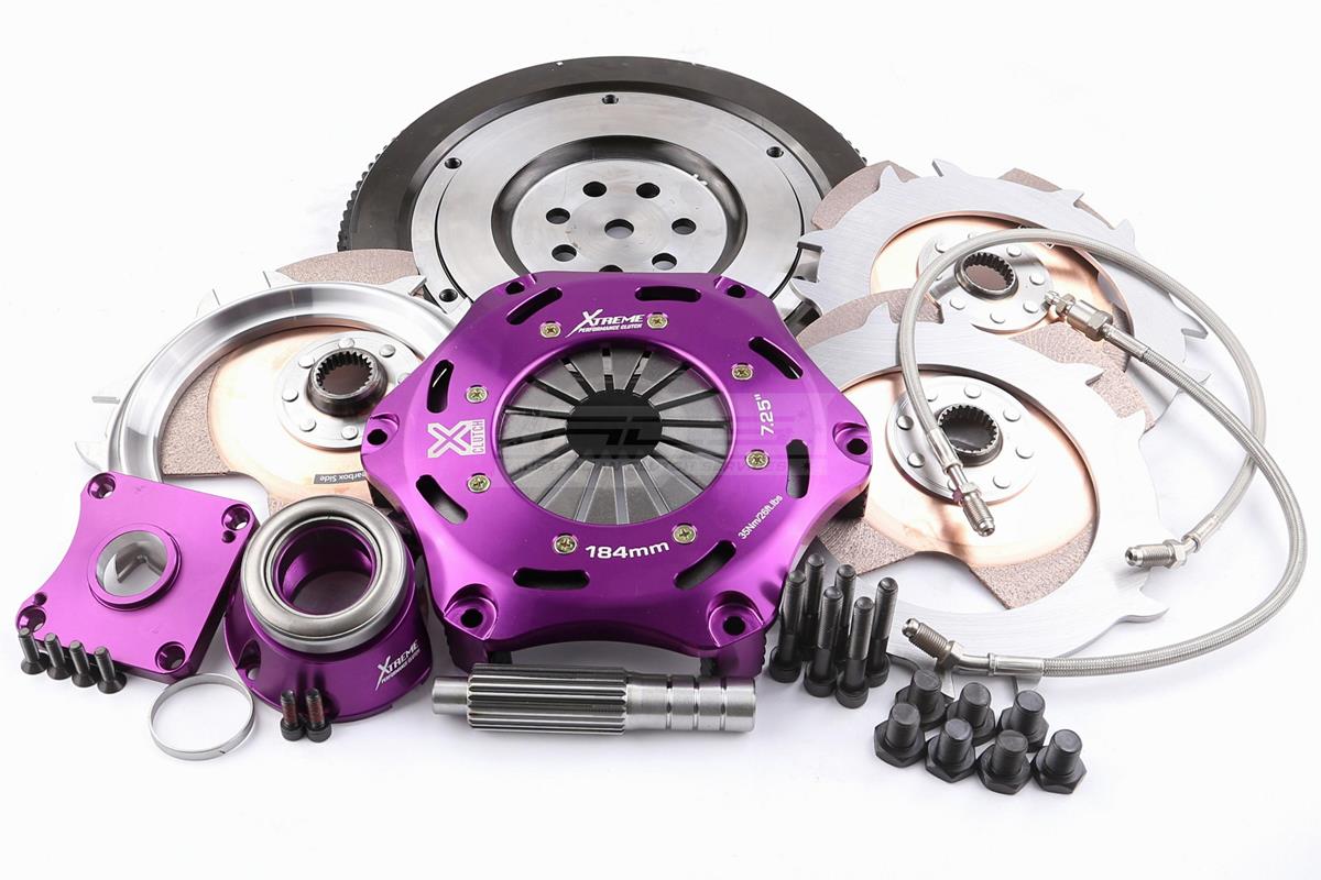 Xtreme Performance - 184mm Rigid Ceramic Triple Plate Clutch Kit Incl Flywheel & CSC