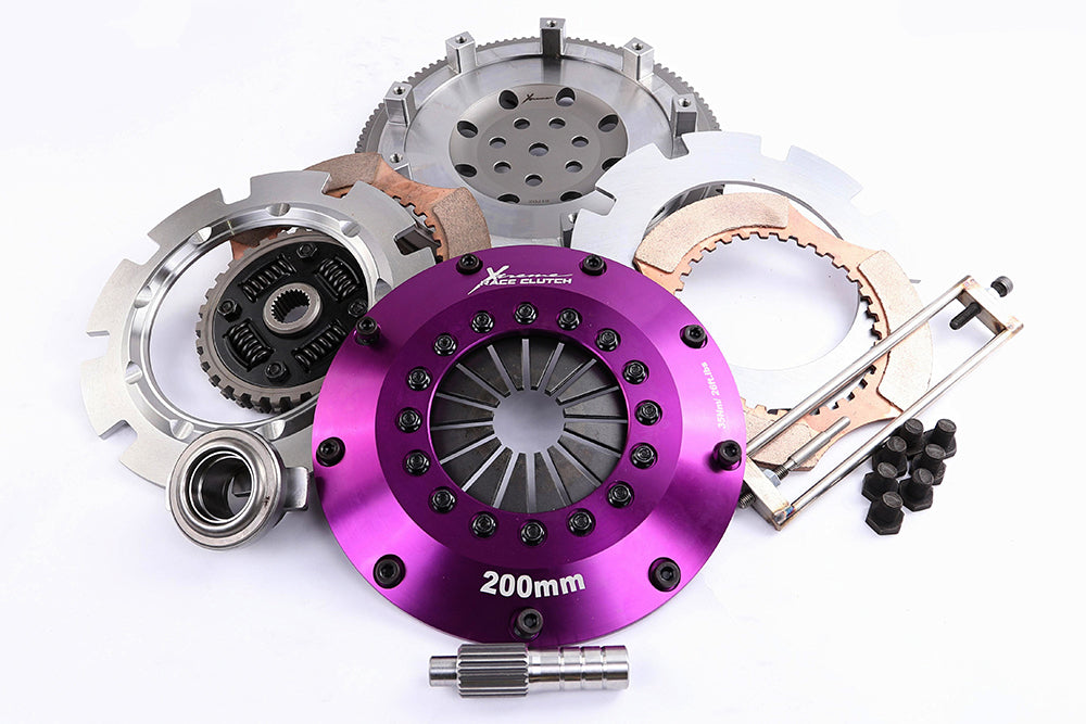 Xtreme Performance - 200mm Sprung Ceramic Twin Plate Clutch Kit Incl Flywheel 1200Nm