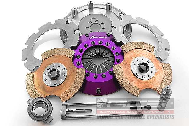 Xtreme Performance - 200mm Rigid Ceramic Twin Plate Clutch Kit Incl Flywheel 1200Nm