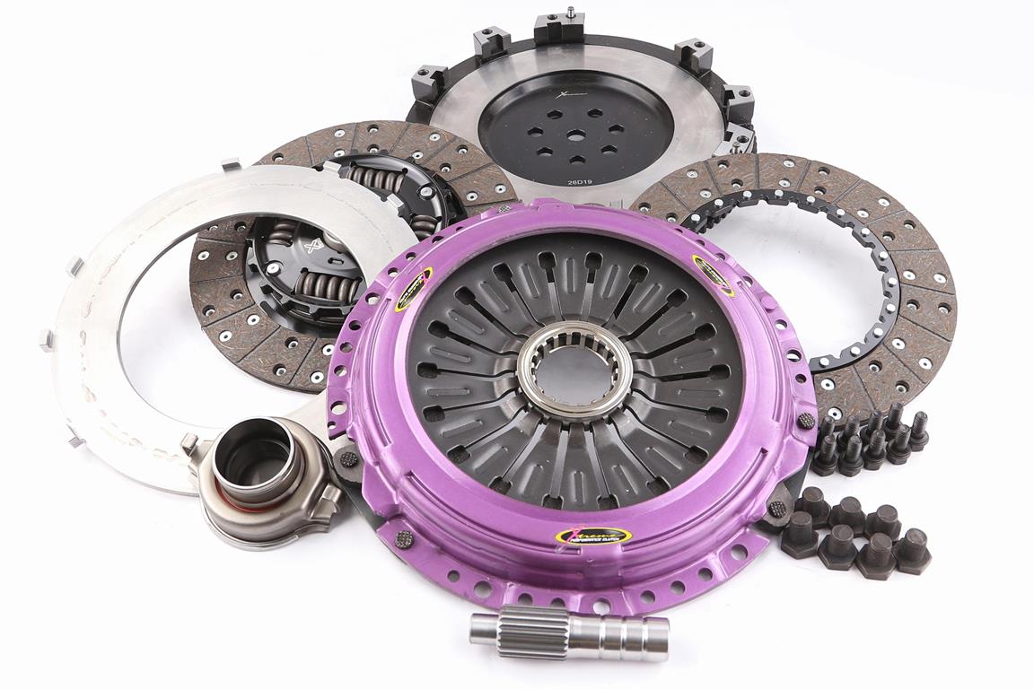 Xtreme Performance - 230mm Sprung hub Organic Twin Plate Clutch Kit Incl Flywheel 1000Nm