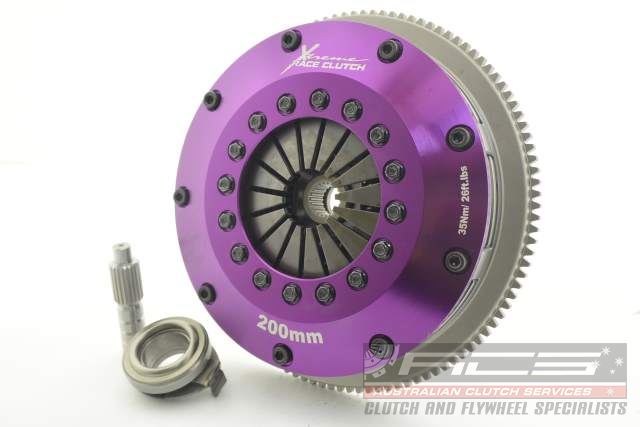 Xtreme Performance - 200mm Sprung Ceramic Twin Plate Clutch Kit Incl Flywheel 1200Nm