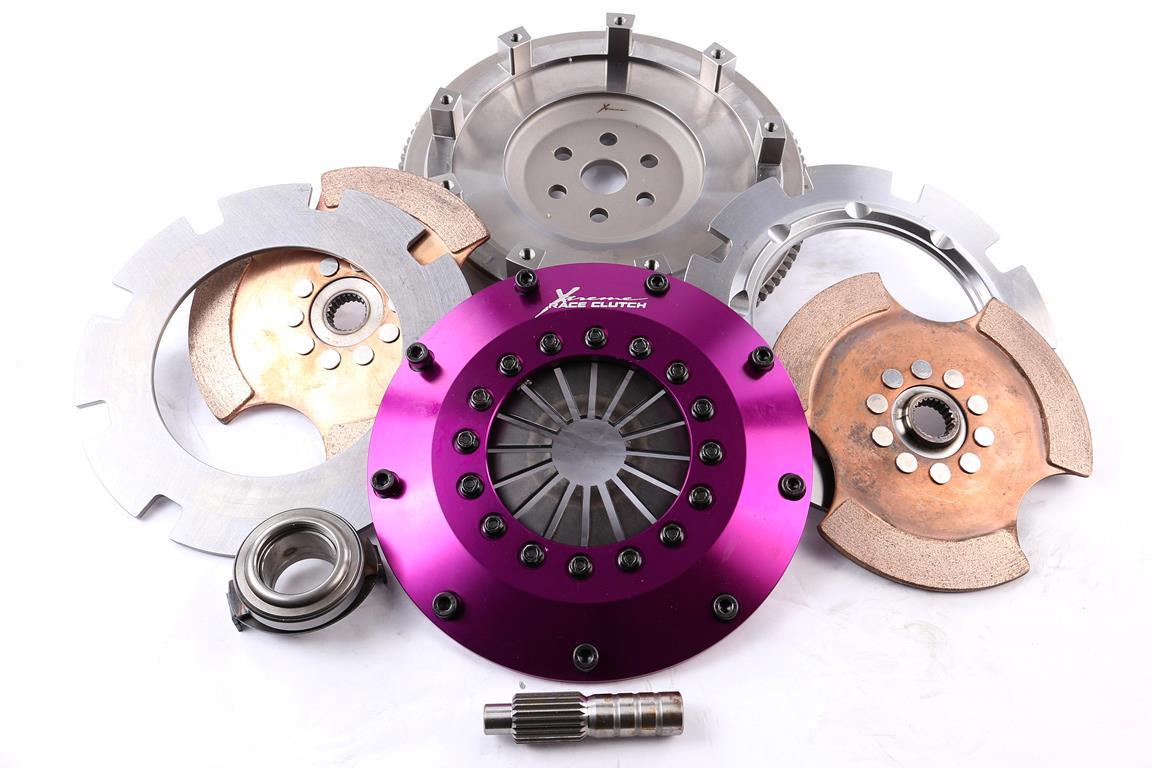 Xtreme Performance - 200mm Rigid Ceramic Twin Plate Clutch Kit Incl Flywheel 1200Nm