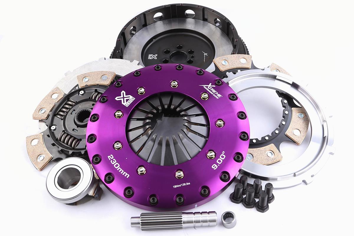 Xtreme Performance - 230mm Sprung Ceramic Twin Plate Clutch Kit Incl Flywheel 1000Nm
