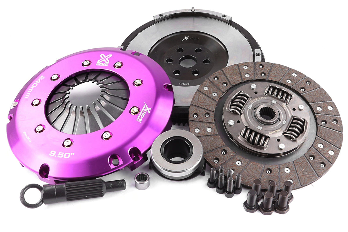 Clutch Kit - Xtreme Performance Heavy Duty Organic Incl Solid Flywheel 600Nm  Conversion kit Dual-mass to solid flywheel
