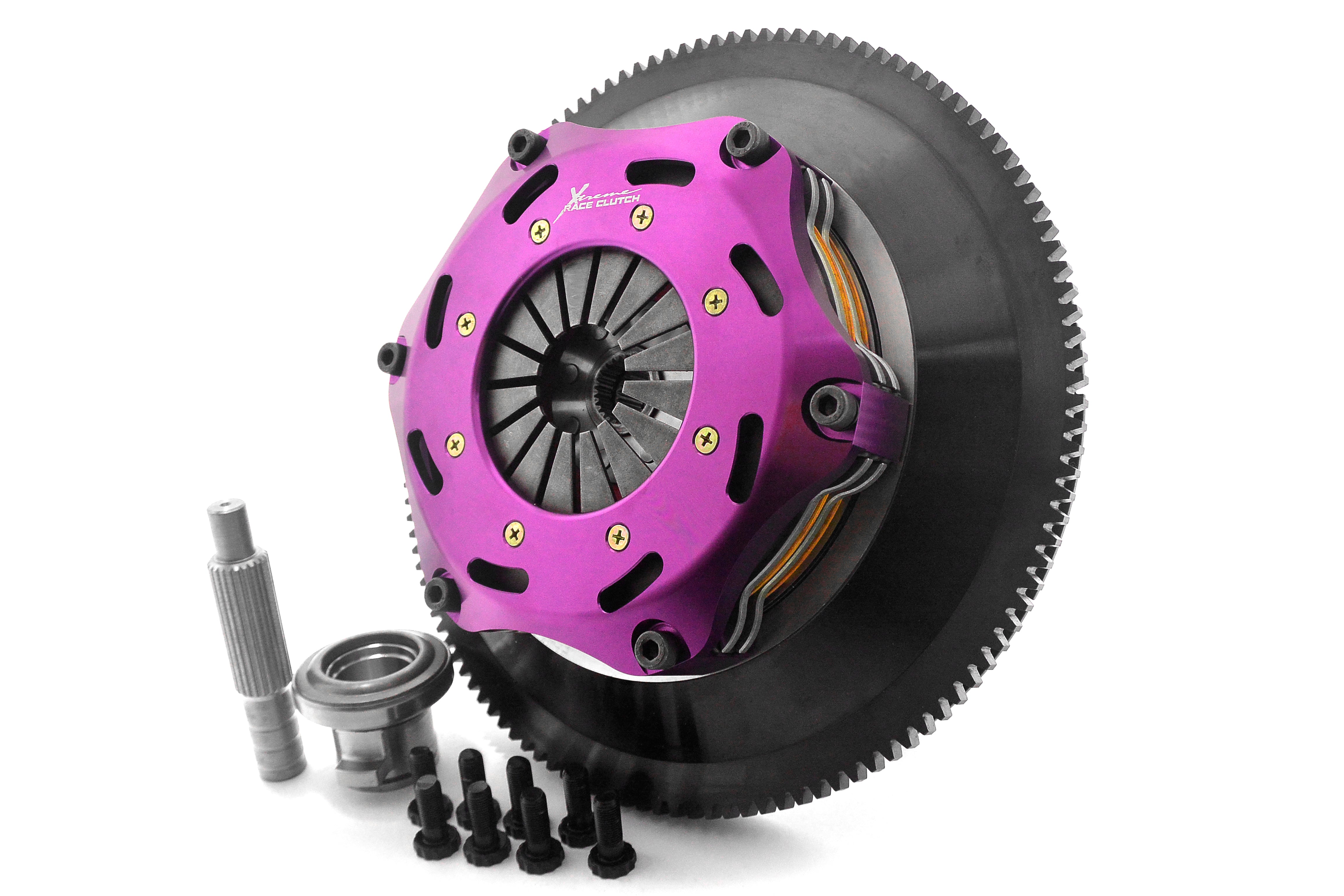 Xtreme Performance - 184mm Rigid Ceramic Twin Plate Clutch Kit Incl Flywheel 1220Nm