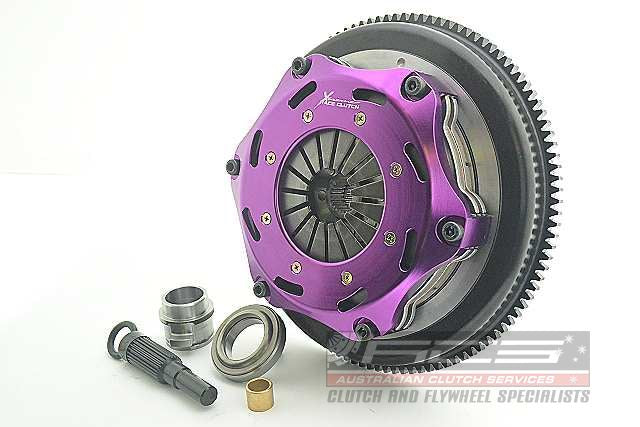 Xtreme Performance - 184mm Rigid Ceramic Twin Plate Clutch Kit Incl Flywheel 1220Nm