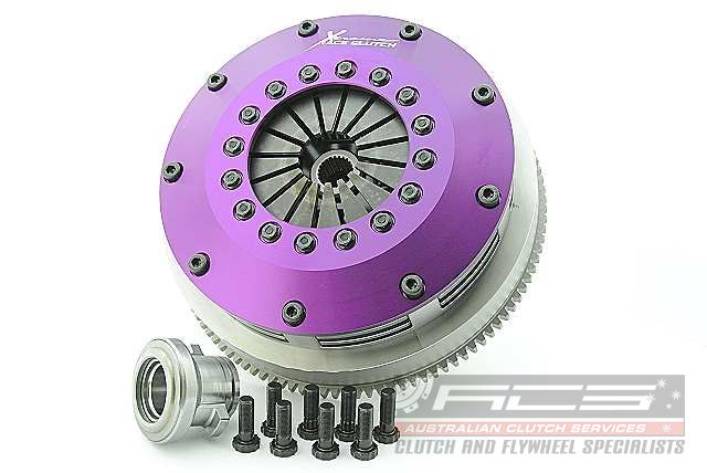 Xtreme Performance - 200mm Rigid Ceramic Twin Plate Clutch Kit Incl Flywheel 1200Nm