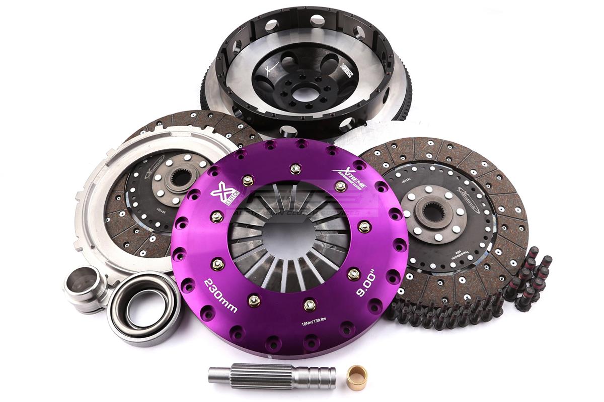 Xtreme Performance - 230mm Organic Twin Plate Clutch Kit Incl Flywheel 1200Nm