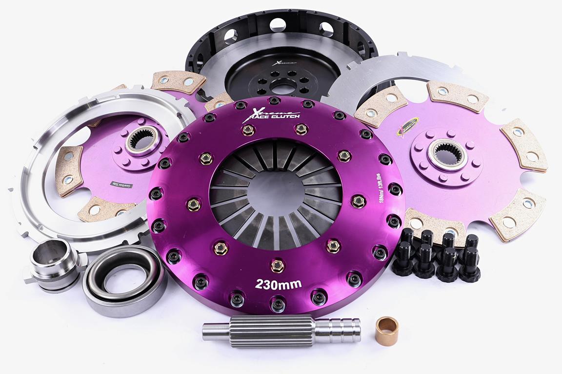 Xtreme Performance - 230mm Rigid Ceramic Twin Plate Clutch Kit Incl Flywheel 1800Nm