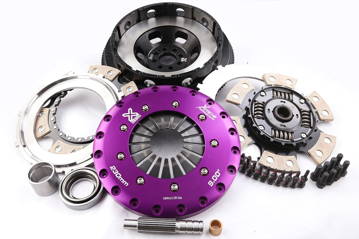Xtreme Performance - 230mm Sprung Ceramic Twin Plate Clutch Kit Incl Flywheel 1000Nm