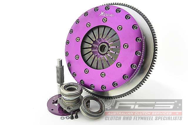 Xtreme Performance - 230mm Rigid Ceramic Twin Plate Clutch Kit Incl Flywheel & CSC 1800Nm