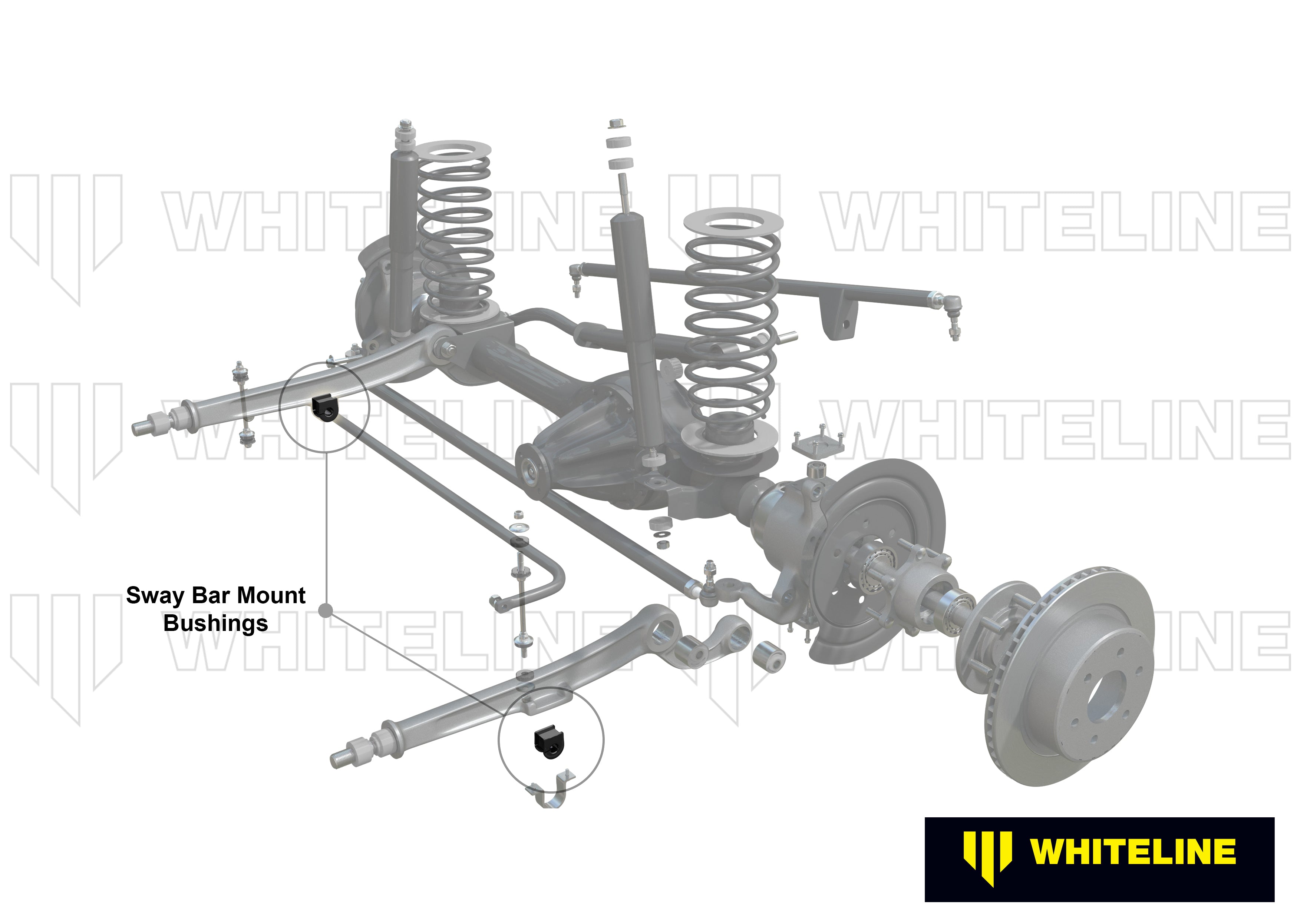 Whiteline Sway Bar Mount - Bushing Kit 24mm - Nissan Patrol Y61 - KSK025-24 - KSK025-24 - image 4