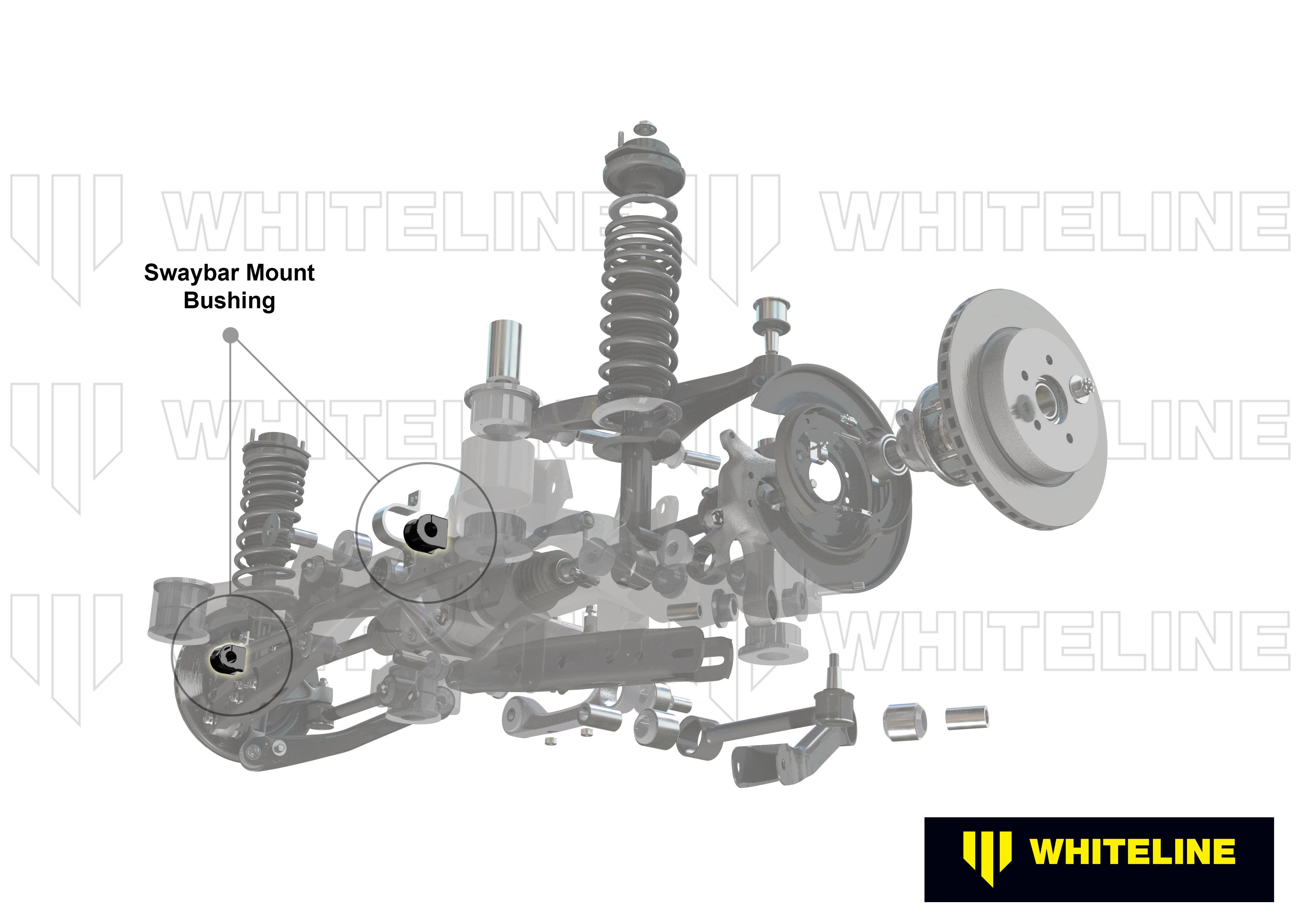Whiteline Sway Bar Mount - Bushing Kit 20mm - Mitsubishi Lancer - KSK037-20 - image 4