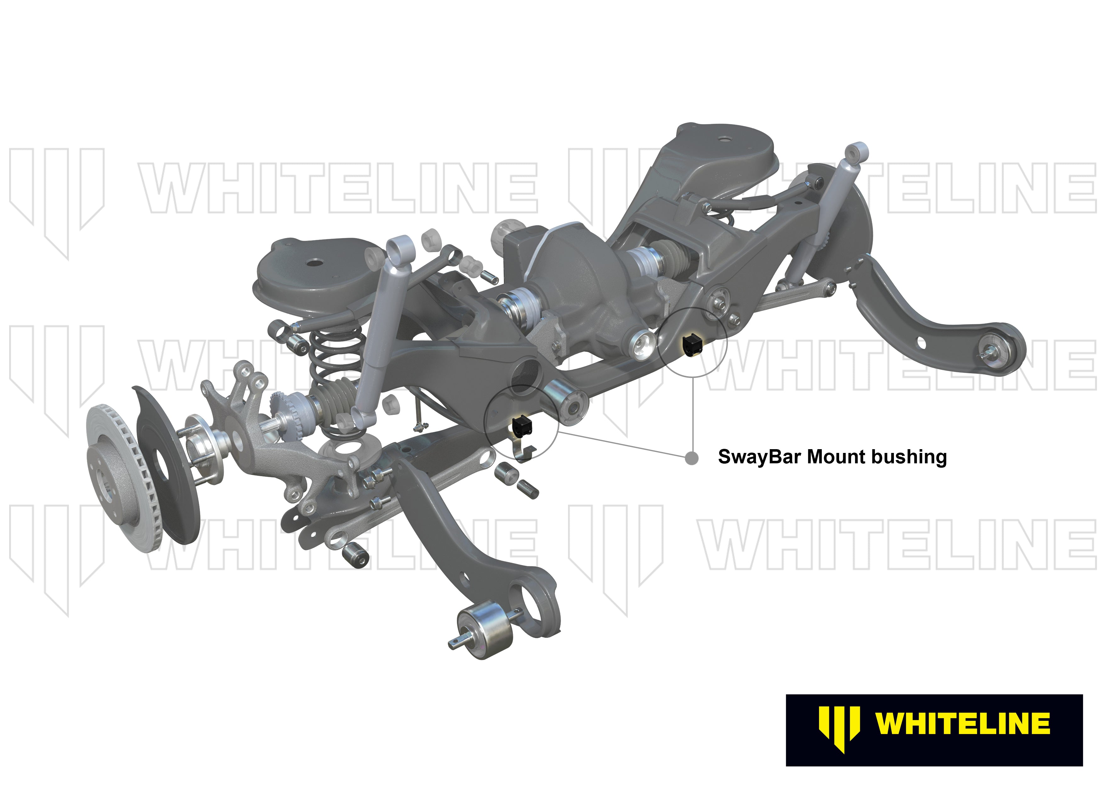 Whiteline Sway Bar Mount - Bushing Kit 24mm - Ford Focus / Mazda 3 - KSK058-24 - image 3