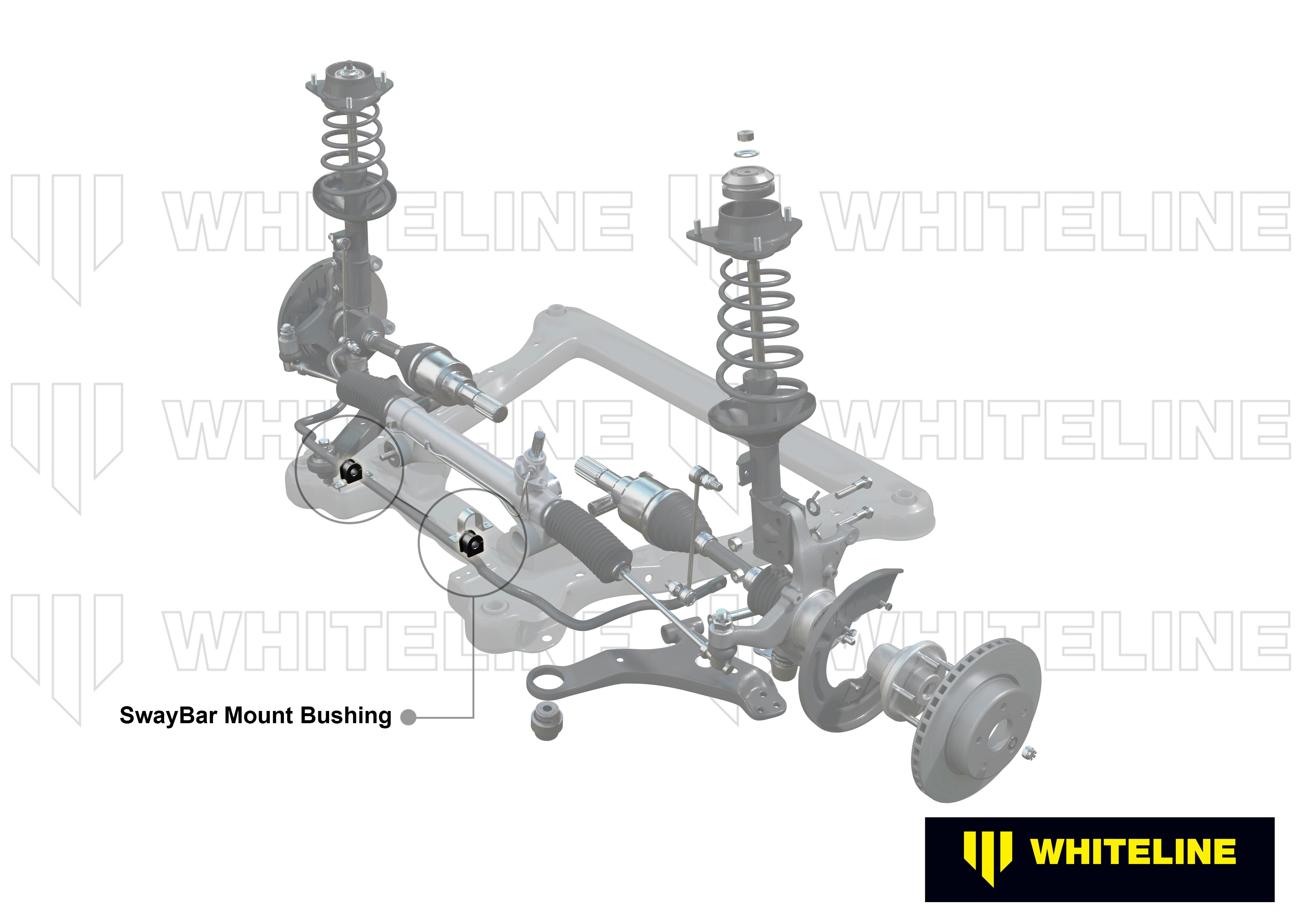 Whiteline Sway Bar Mount - Bushing Kit 24mm - Subaru Legacy / Liberty - KSK095-24 - image 4