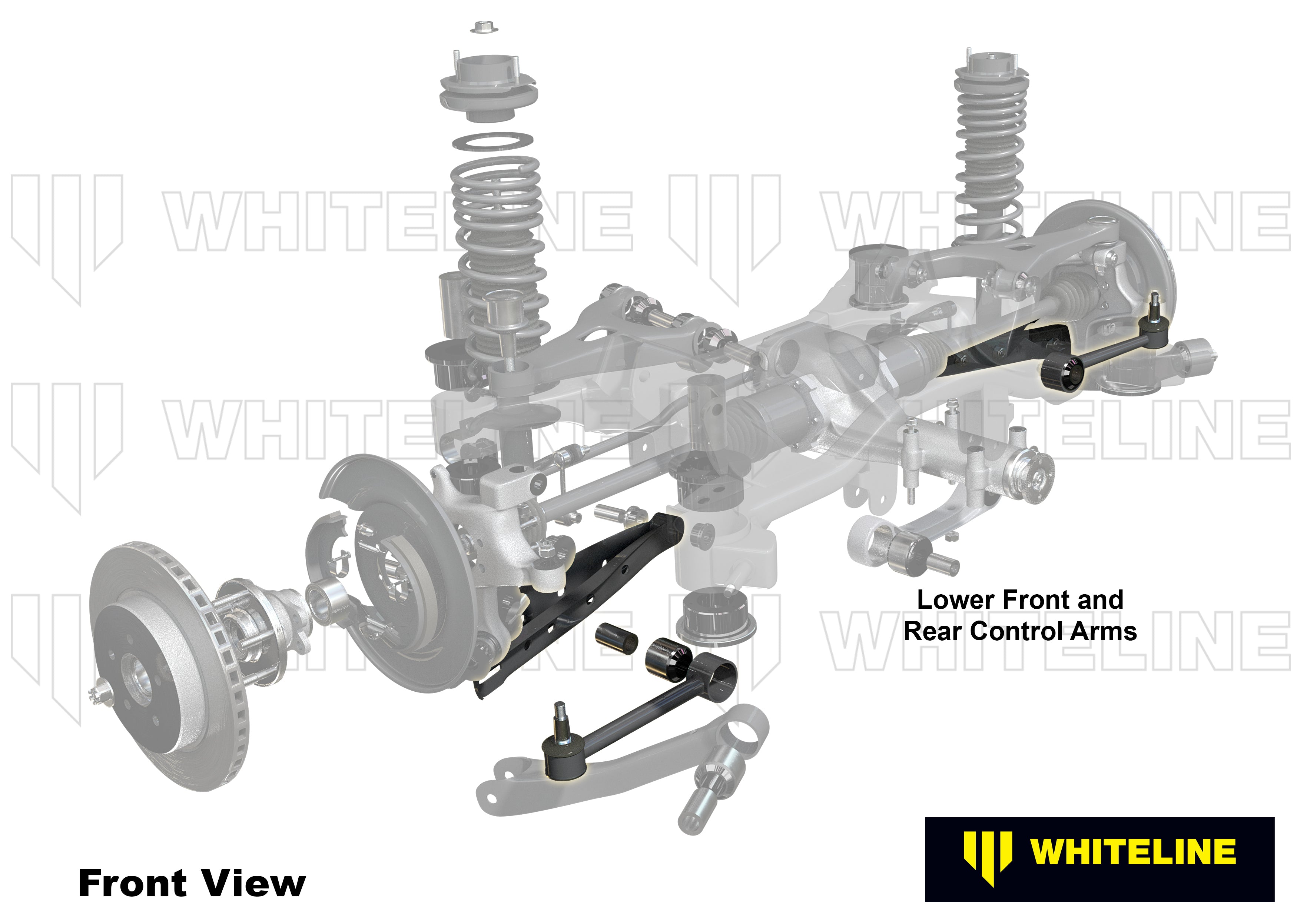 Whiteline Control Arm Lower Front and Rear - Arm Bushing Service Kit - Subaru Legacy / Liberty / Outback - KSK124 - image 4