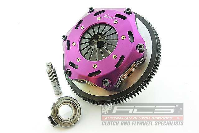 Xtreme Performance - 184mm Rigid Ceramic Twin Plate Clutch Kit Incl Flywheel 1220Nm