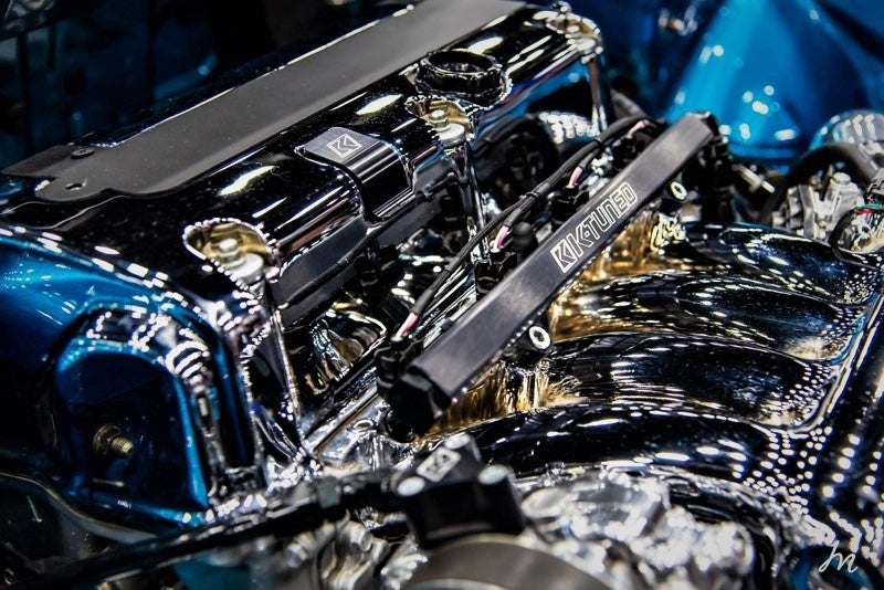 K-Tuned Fuel Rail Kit Honda Civic EP3 FN2 Integra DC2 K-Series  - Yes please add center mount gauge. / Blue Fuel Rail – K-Tuned for Honda K-Series (KTD-KRL-G30)