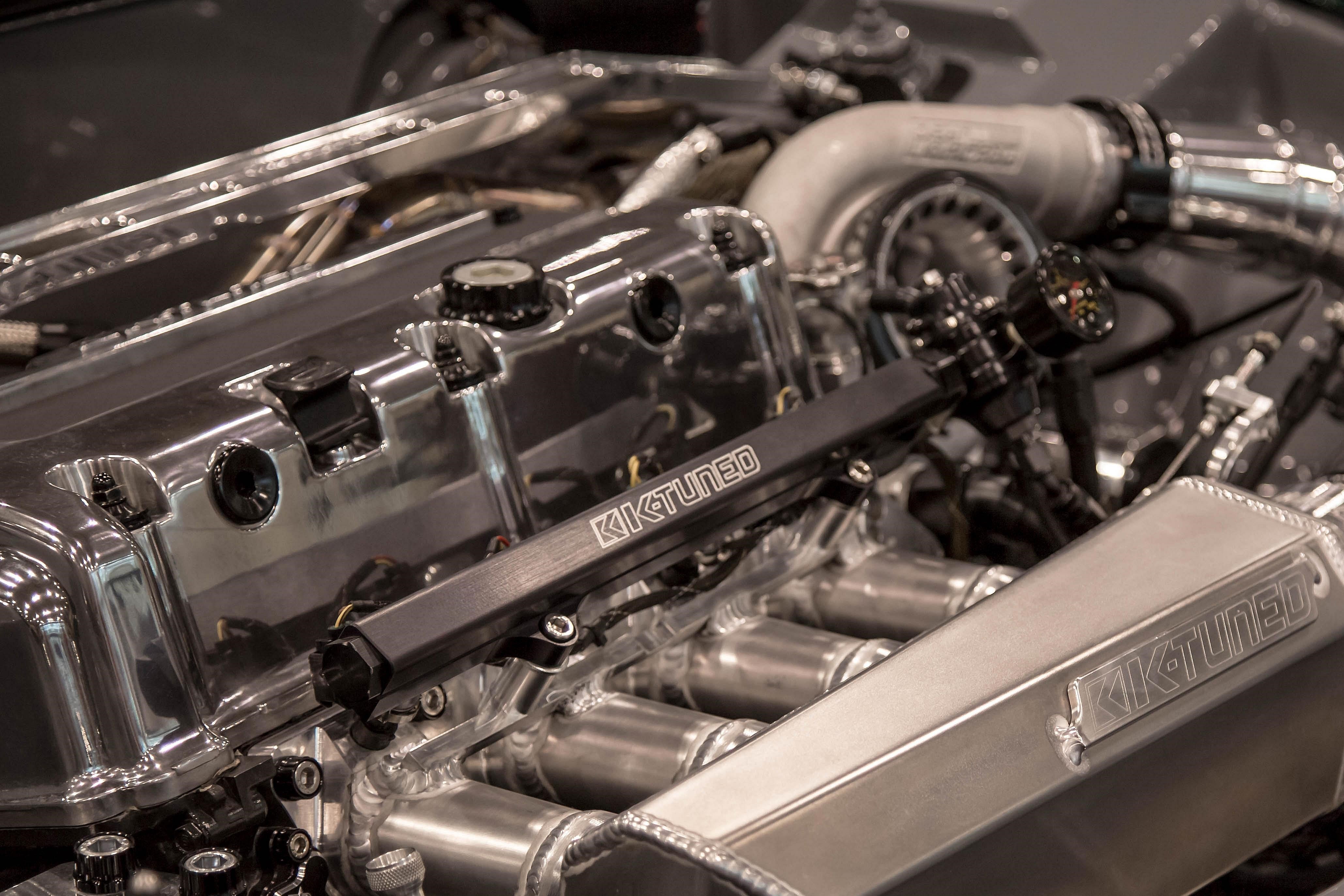 K-Tuned Fuel Rail Kit Honda Civic EP3 FN2 Integra DC2 K-Series  - Yes please add center mount gauge. / Brushed Fuel Rail – K-Tuned for Honda K-Series (KTD-KRS-G30)
