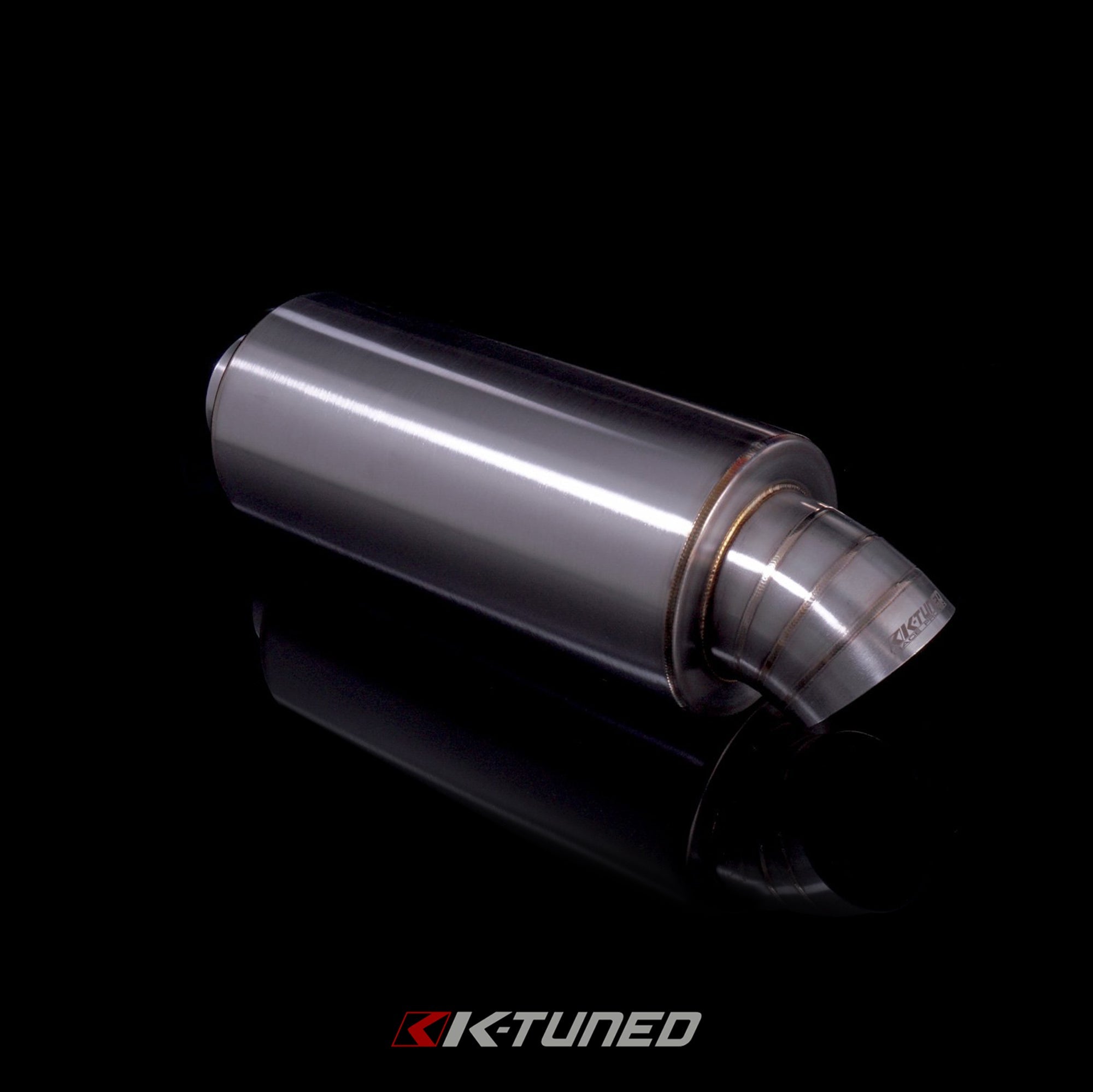 K-Tuned Universal Turndown Backbox  - 2.5in Inlet – K-Tuned for Honda K-Series (KTD-MFTD-25)