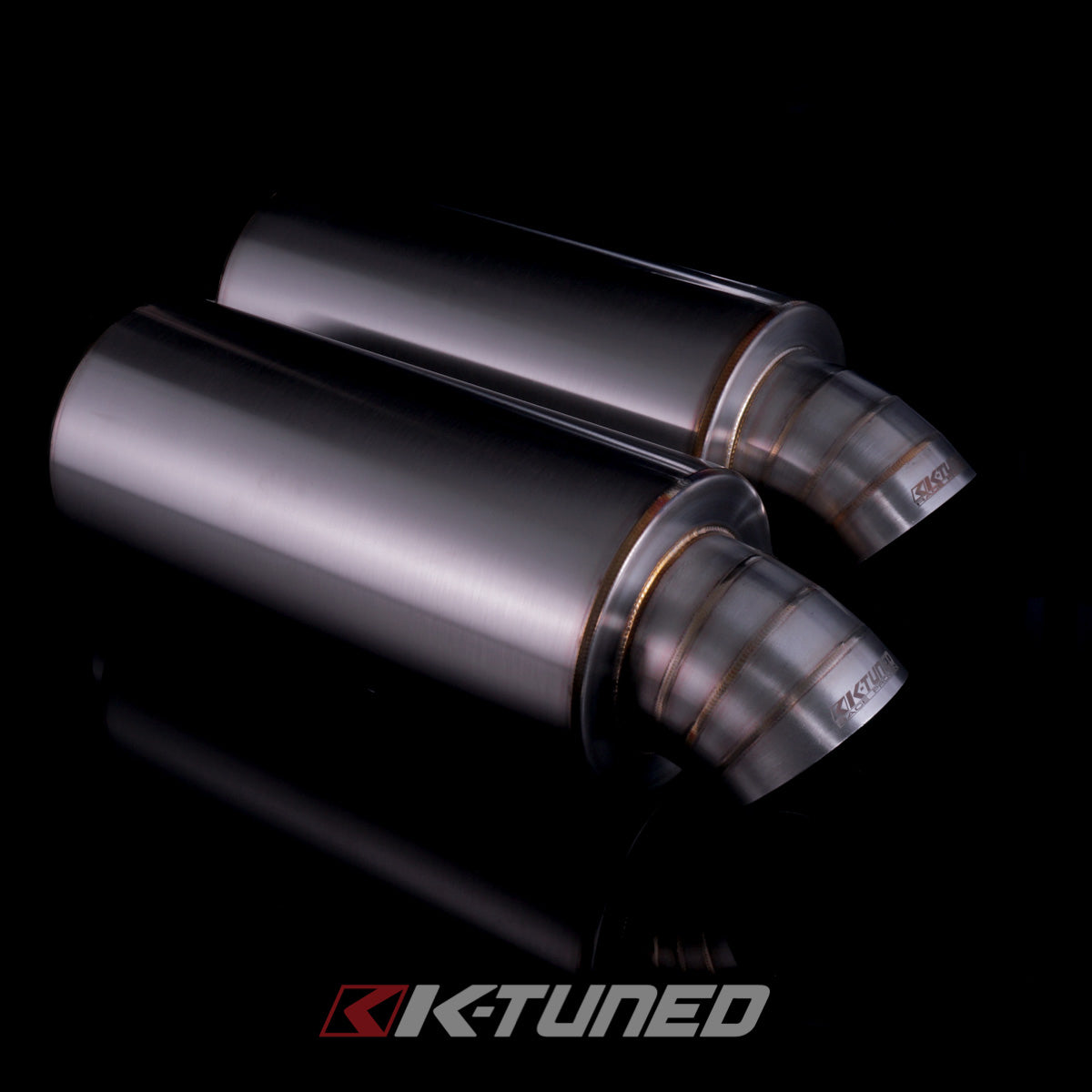K-Tuned Universal Turndown Backbox  - 3in Inlet – K-Tuned for Honda K-Series (KTD-MFTD-30)