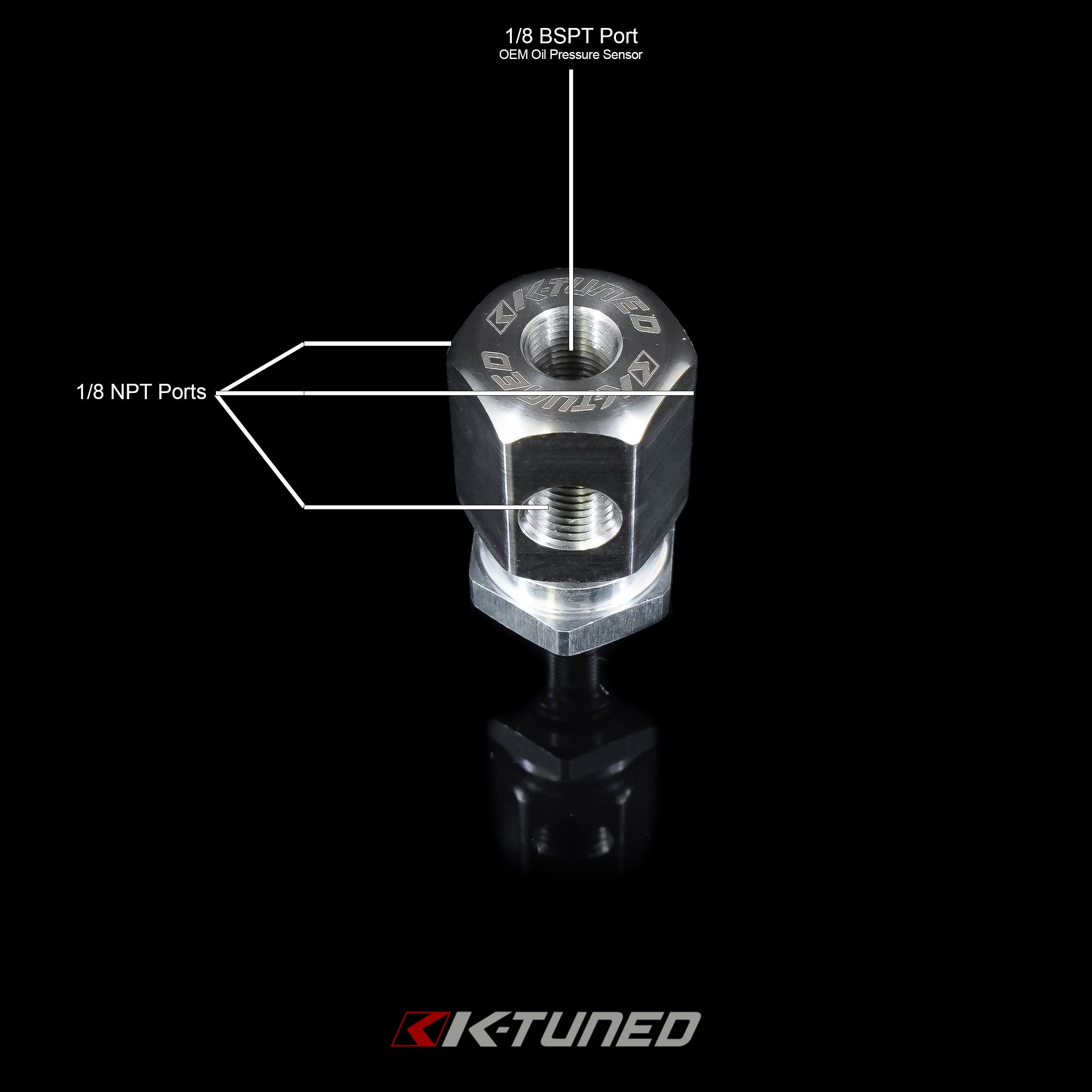 K-Tuned Oil Pressure Sensor Adapter – K-Tuned for Honda K-Series (KTD-OPS-AD3)