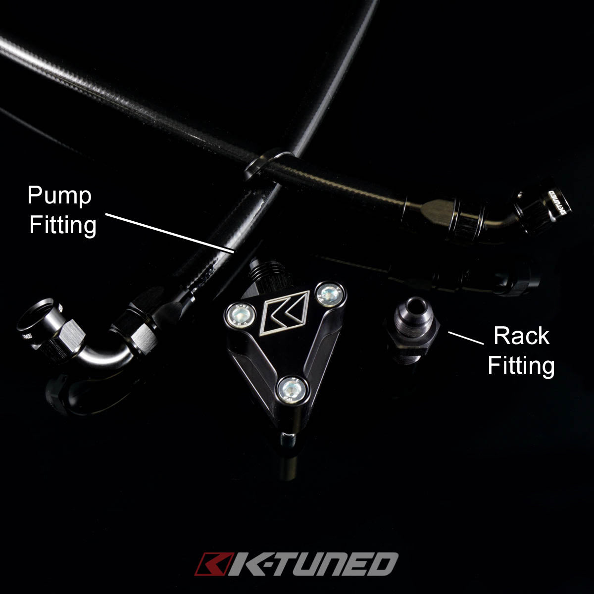 K-Tuned Power Steering Fitting Kit  - Power Steering Pump Fitting ONLY (No Line) / K Swapped Car – K-Tuned for Honda K-Series (KTD-PSF-204)