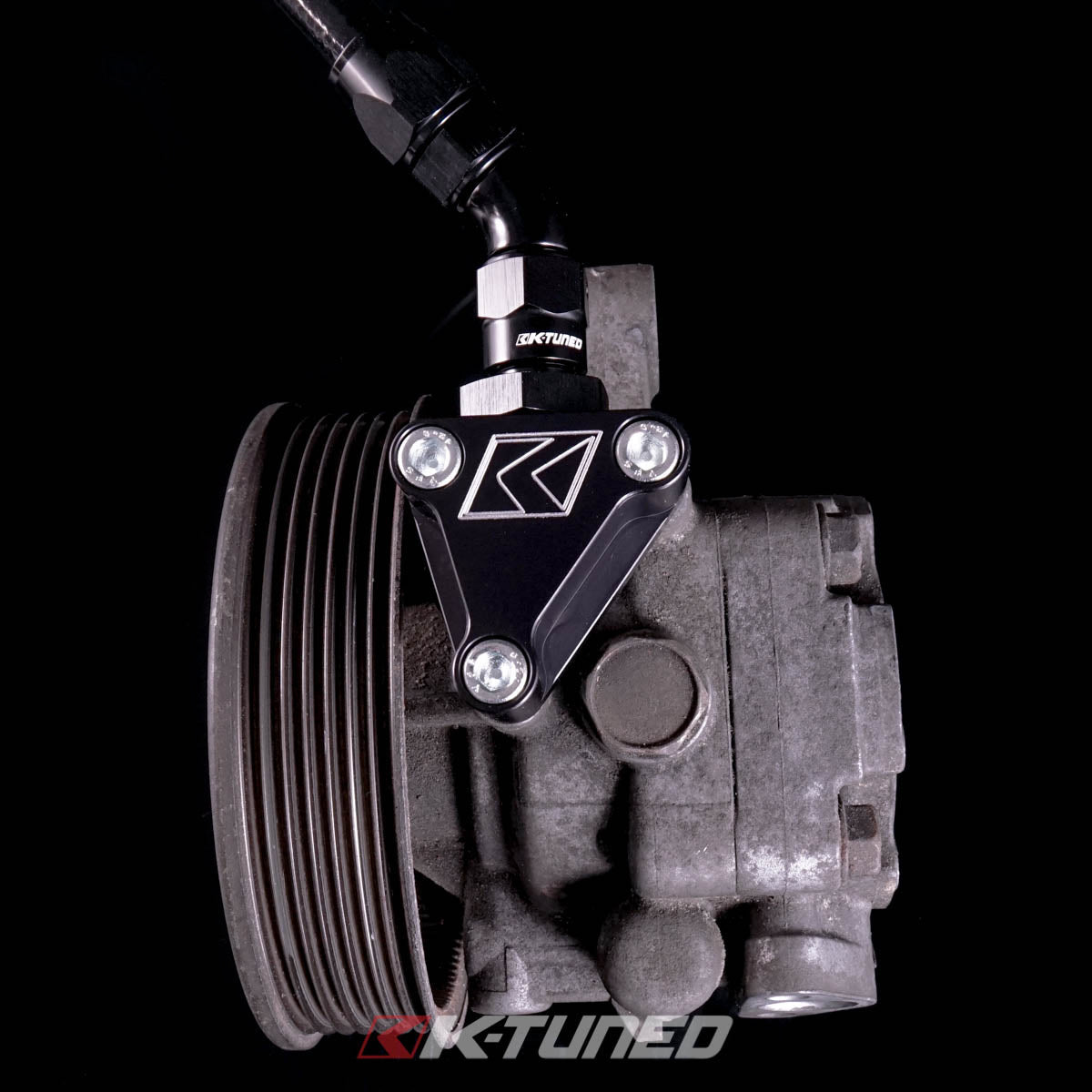 K-Tuned Power Steering Fitting Kit  - Power Steering Pump Fitting ONLY (No Line) / K Swapped Car – K-Tuned for Honda K-Series (KTD-PSF-204)