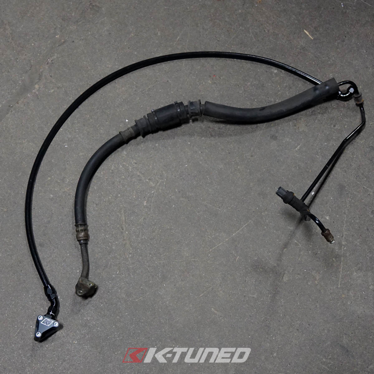 K-Tuned Power Steering Fitting Kit  - Power Steering Pump Fitting ONLY (No Line) / 02-06 RSX Base Model – K-Tuned for Honda K-Series (KTD-PSF-204)
