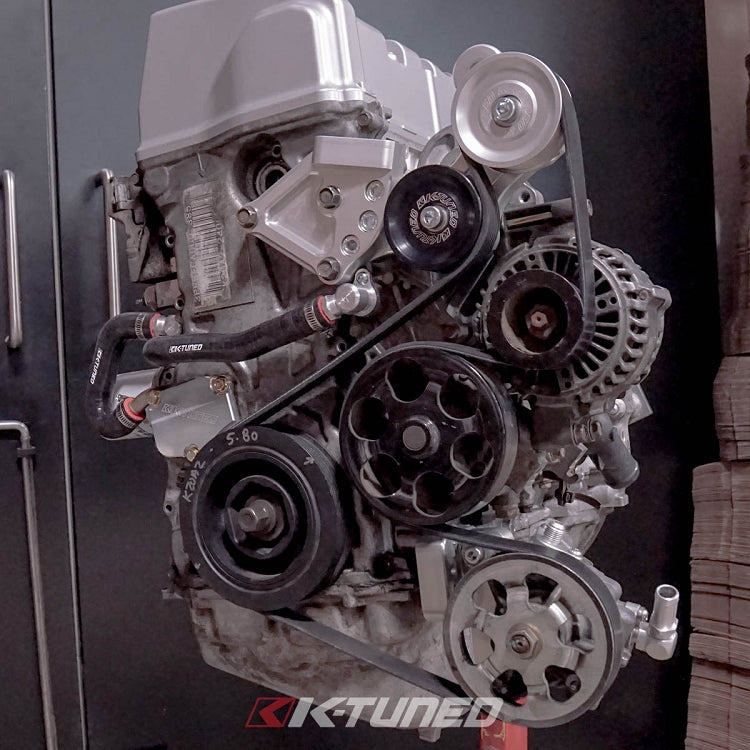 K-Tuned Power Steering Relocation Kit K-Swap and Integra DC5  - K Swapped Car – K-Tuned for Honda K-Series (KTD-PSP-204)