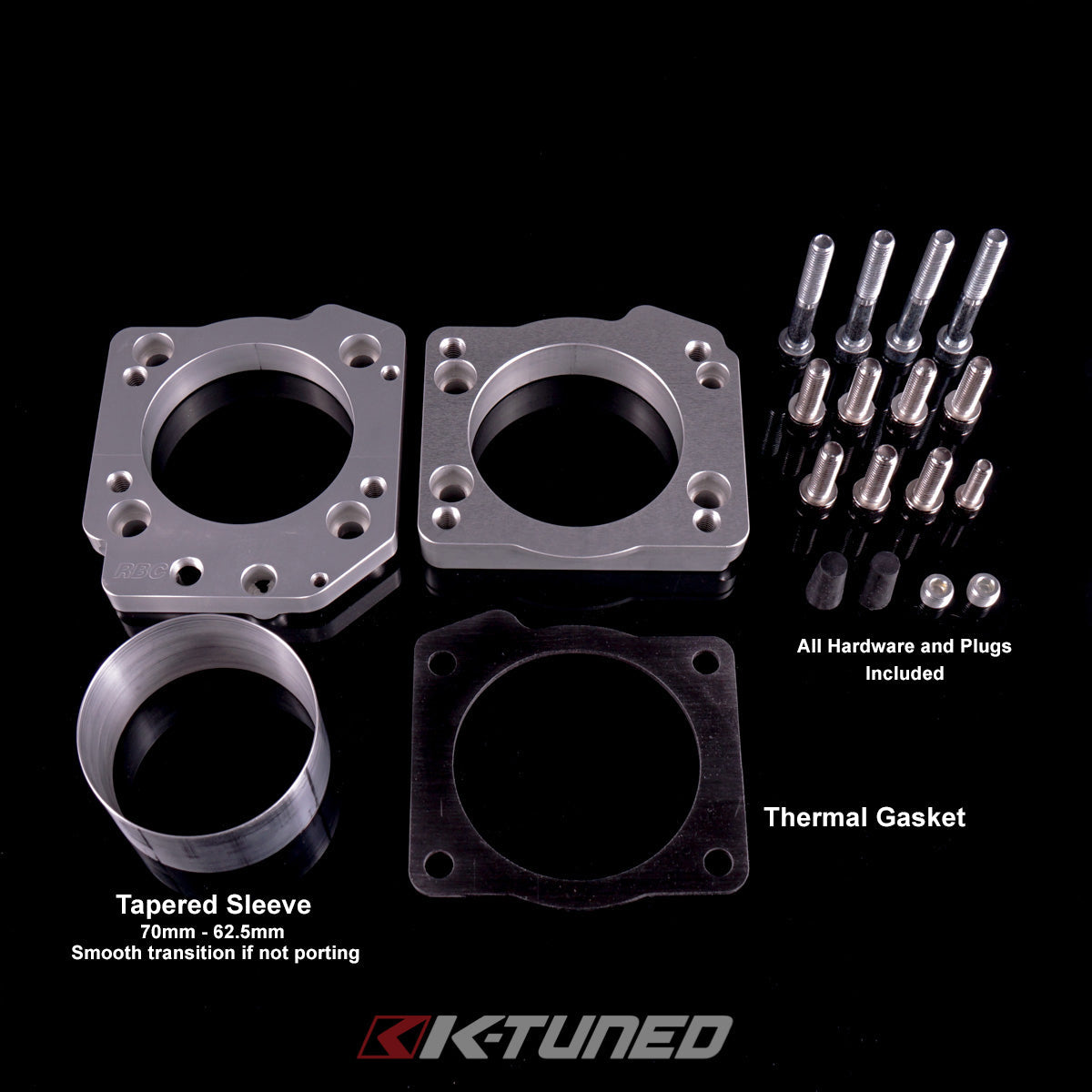 K-Tuned ZDX Throttle Body Adapter RBC/RRC Bolt Pattern – K-Tuned for Honda K-Series (KTD-ZDX-RBC)