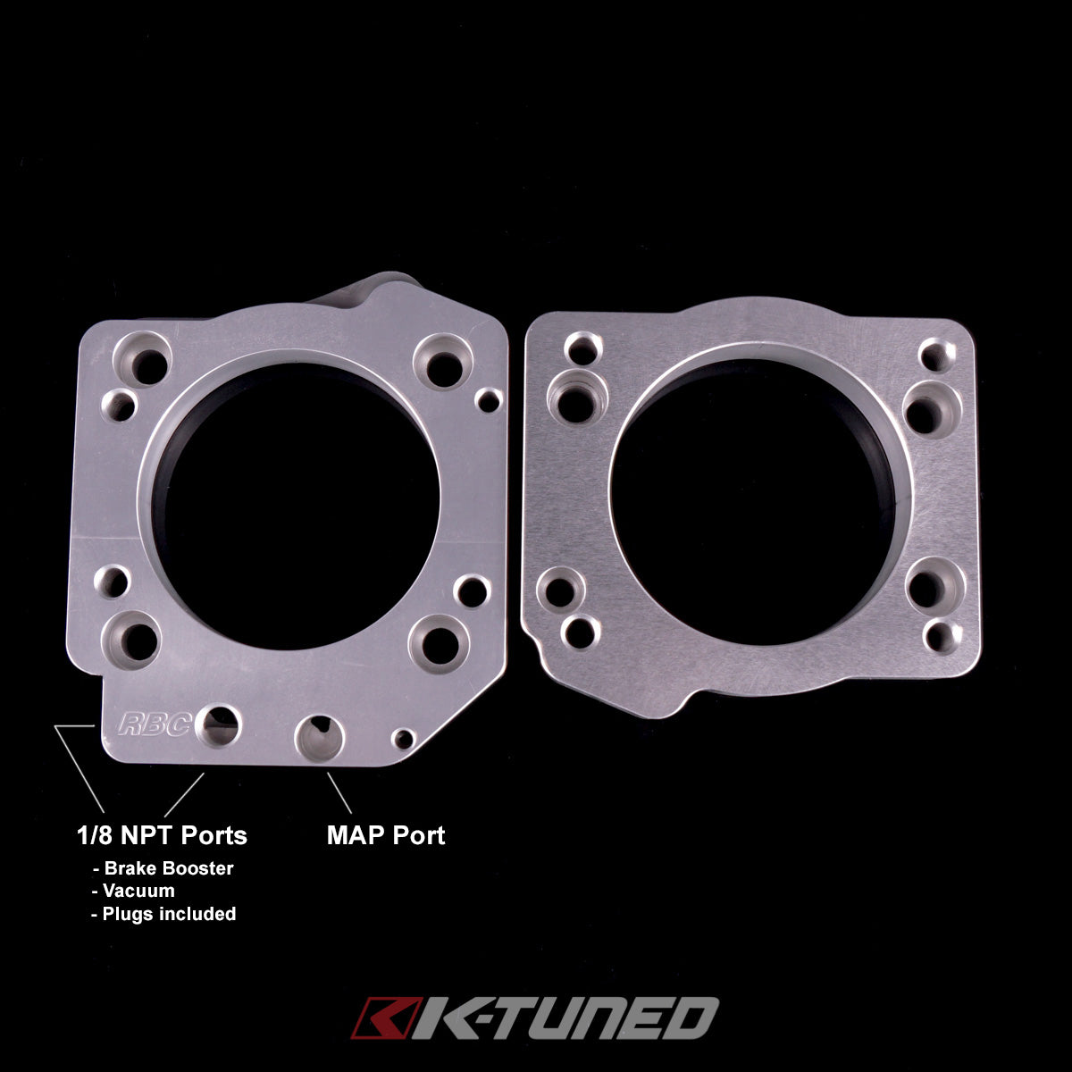 K-Tuned ZDX Throttle Body Adapter RBC/RRC Bolt Pattern – K-Tuned for Honda K-Series (KTD-ZDX-RBC)