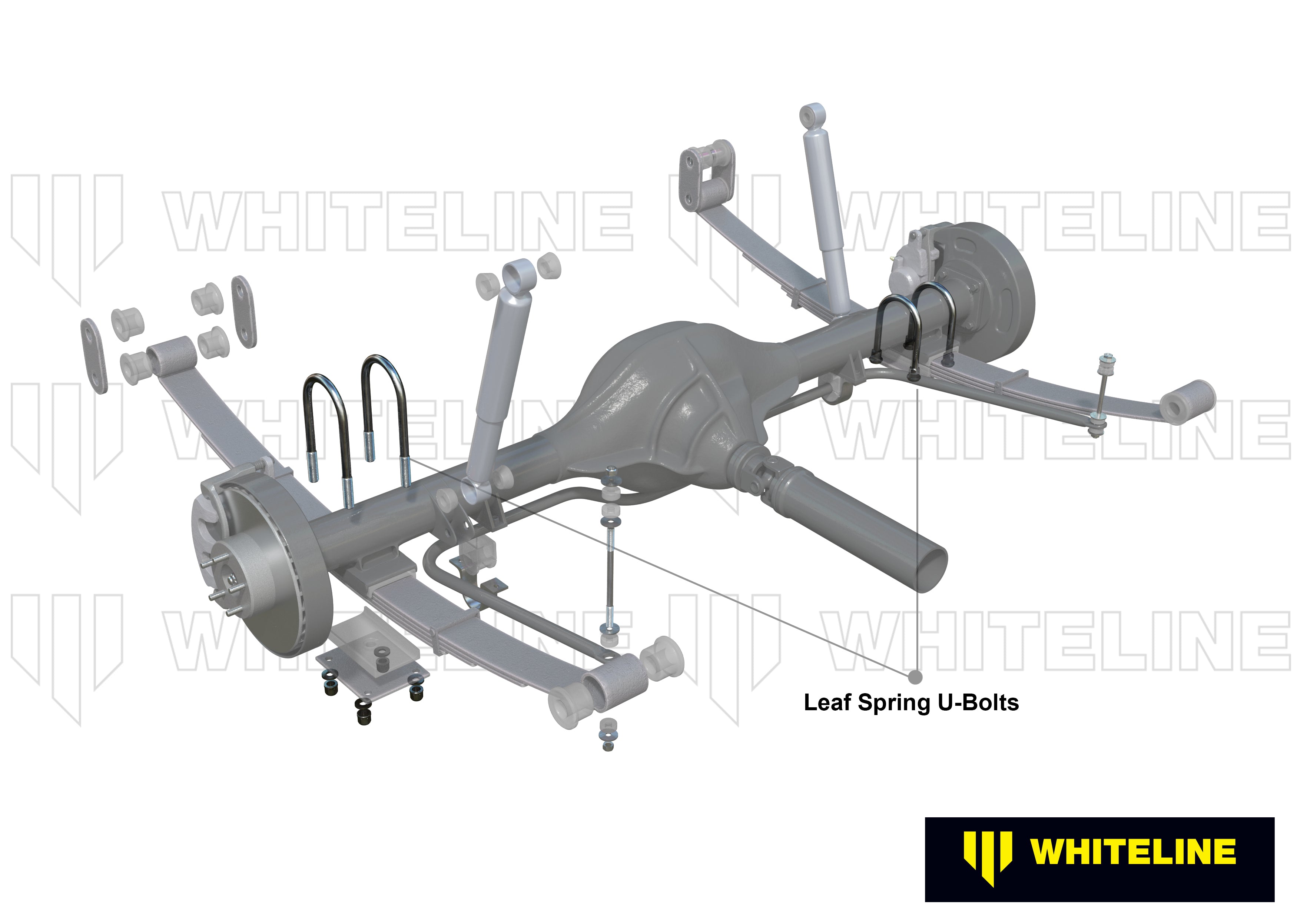 Whiteline Leaf Spring U Bolt - Kit - KUB107 - KUB107 - image 3