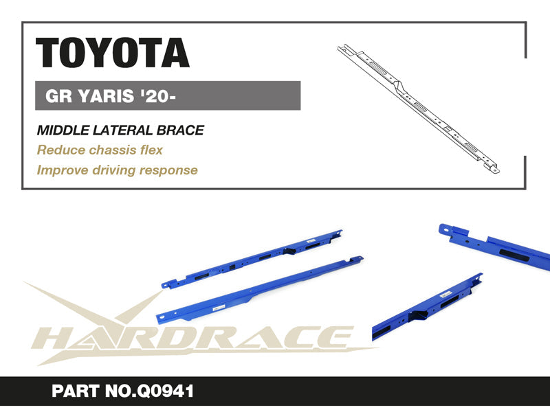 Hardrace Middle Lateral Brace Toyota GR Yaris 20+