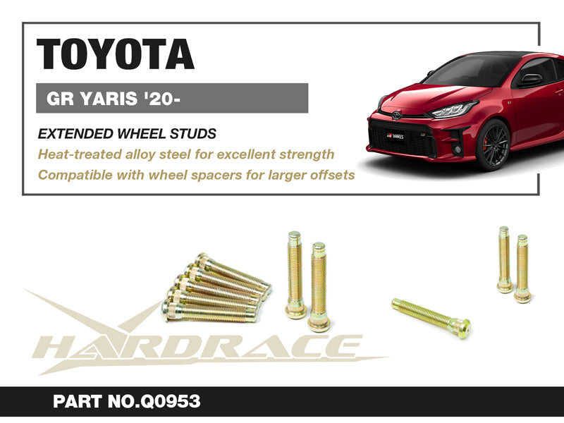 Hardrace Extended Wheel Studs Toyota GR Yaris 20+
