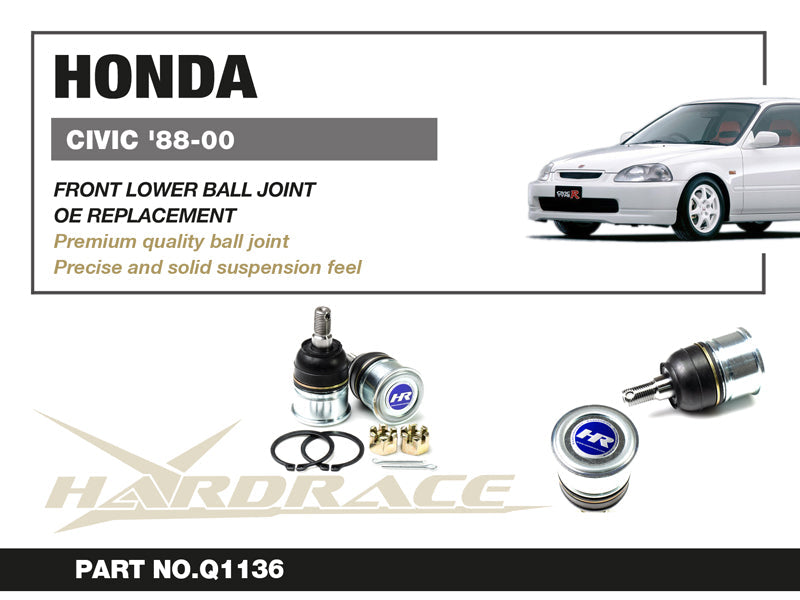 Hardrace OE Replacement Front Lower Ball Joint Honda CRX Civic EE EF EG EK Integra DC2 88-01