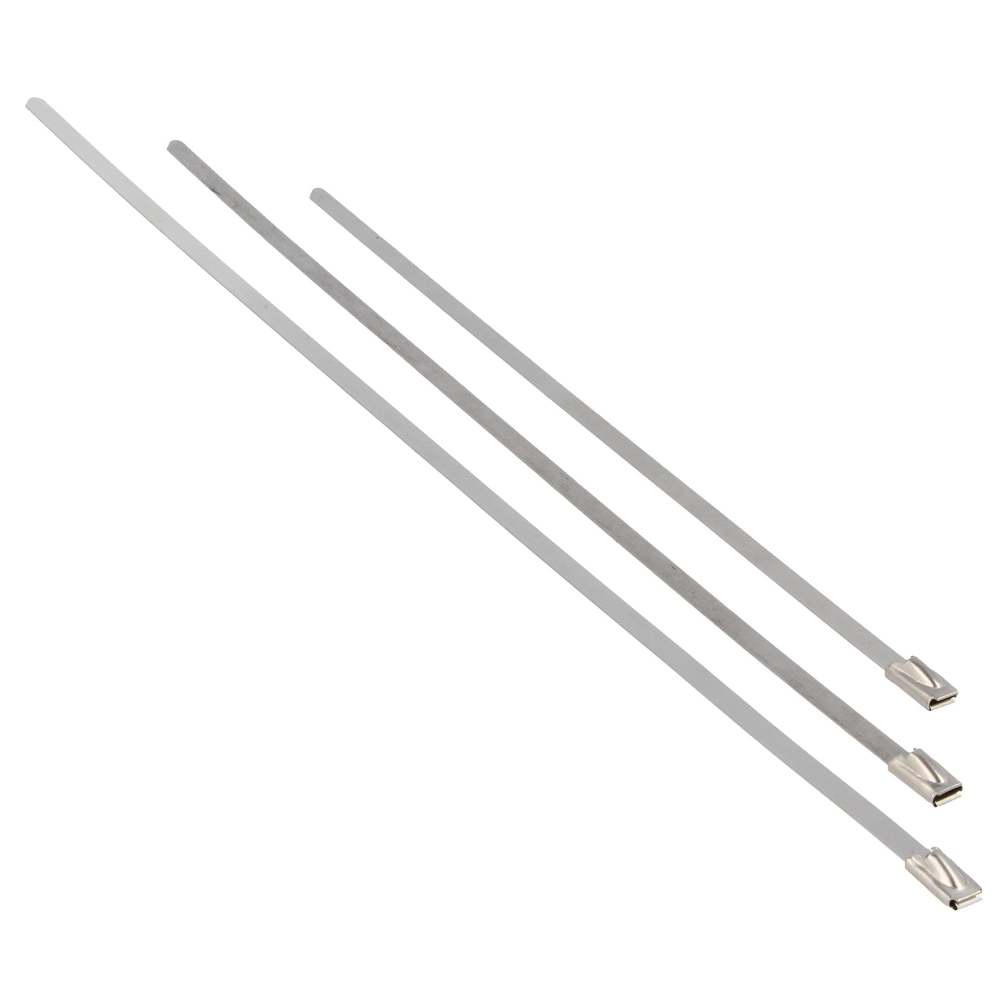 Stainless steel locking ties 150 mm - 10 pcs