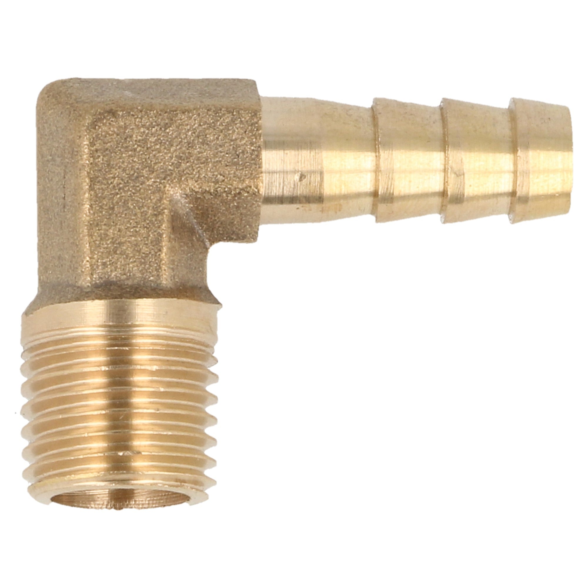 Hose pillar brass 90 ° - 10 mm - 1/4 NPT