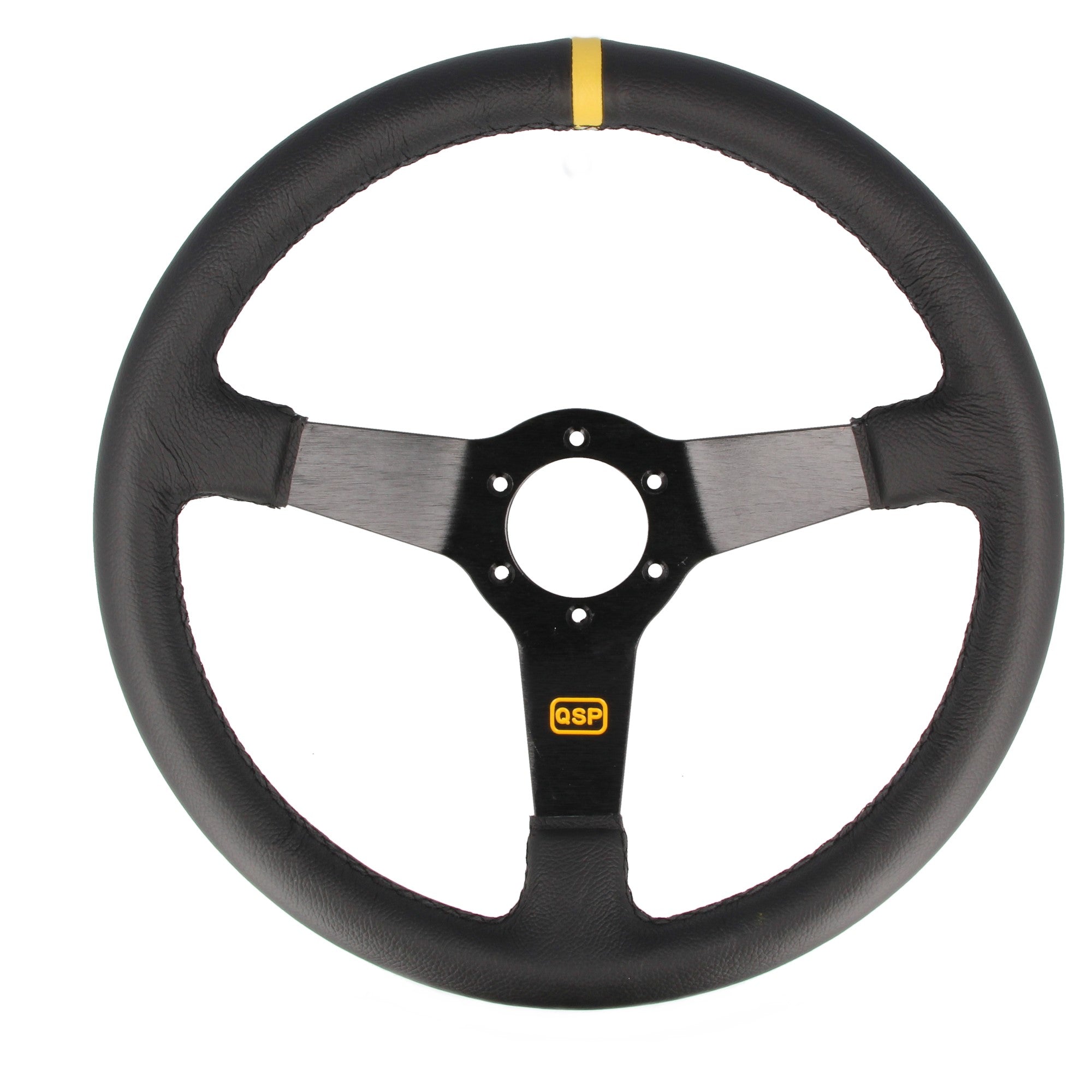 sports steering wheel leather - 350 mm - deep 70 mm