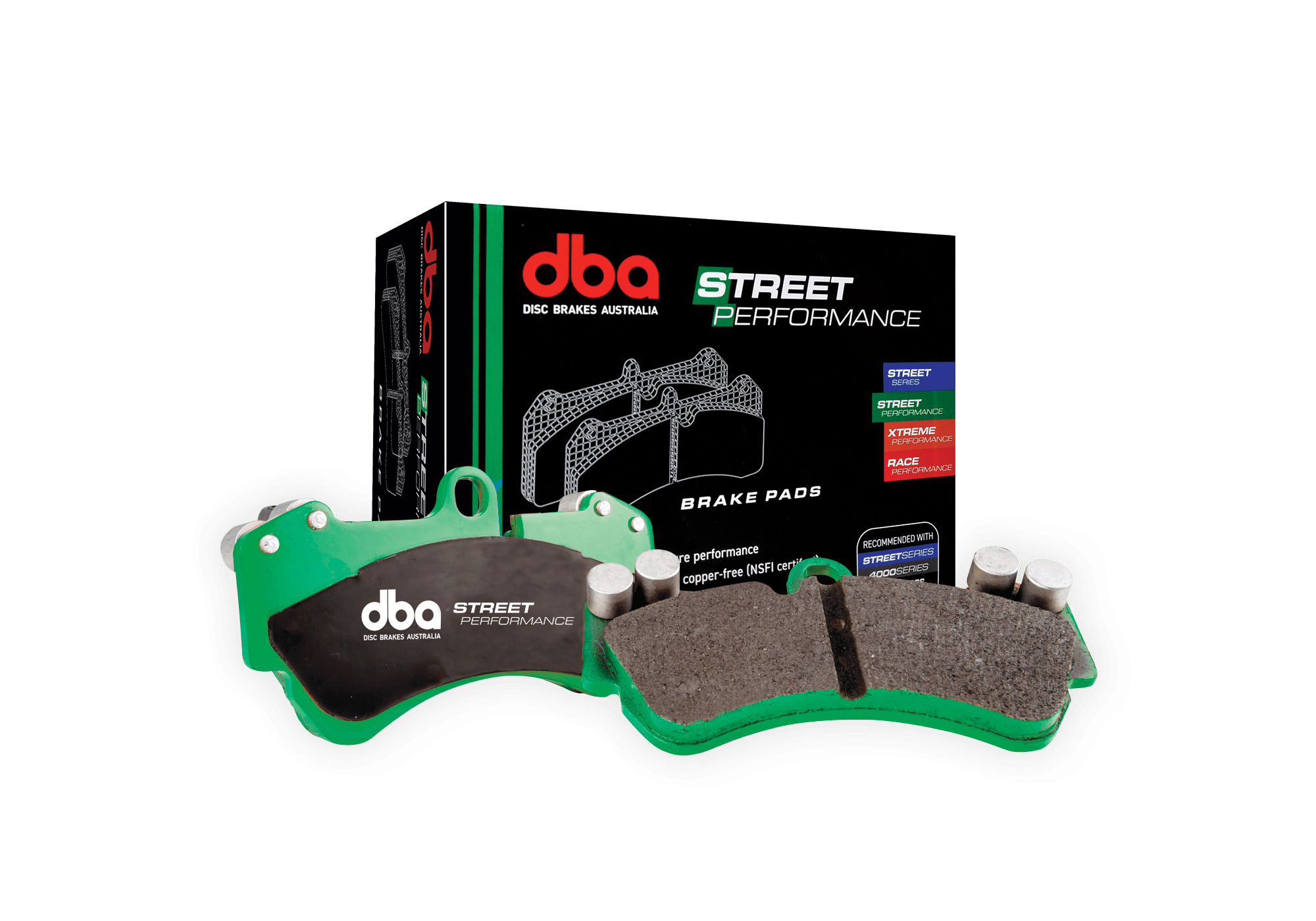 DB1108SP - DBA Street Performance Brake Pads; Front