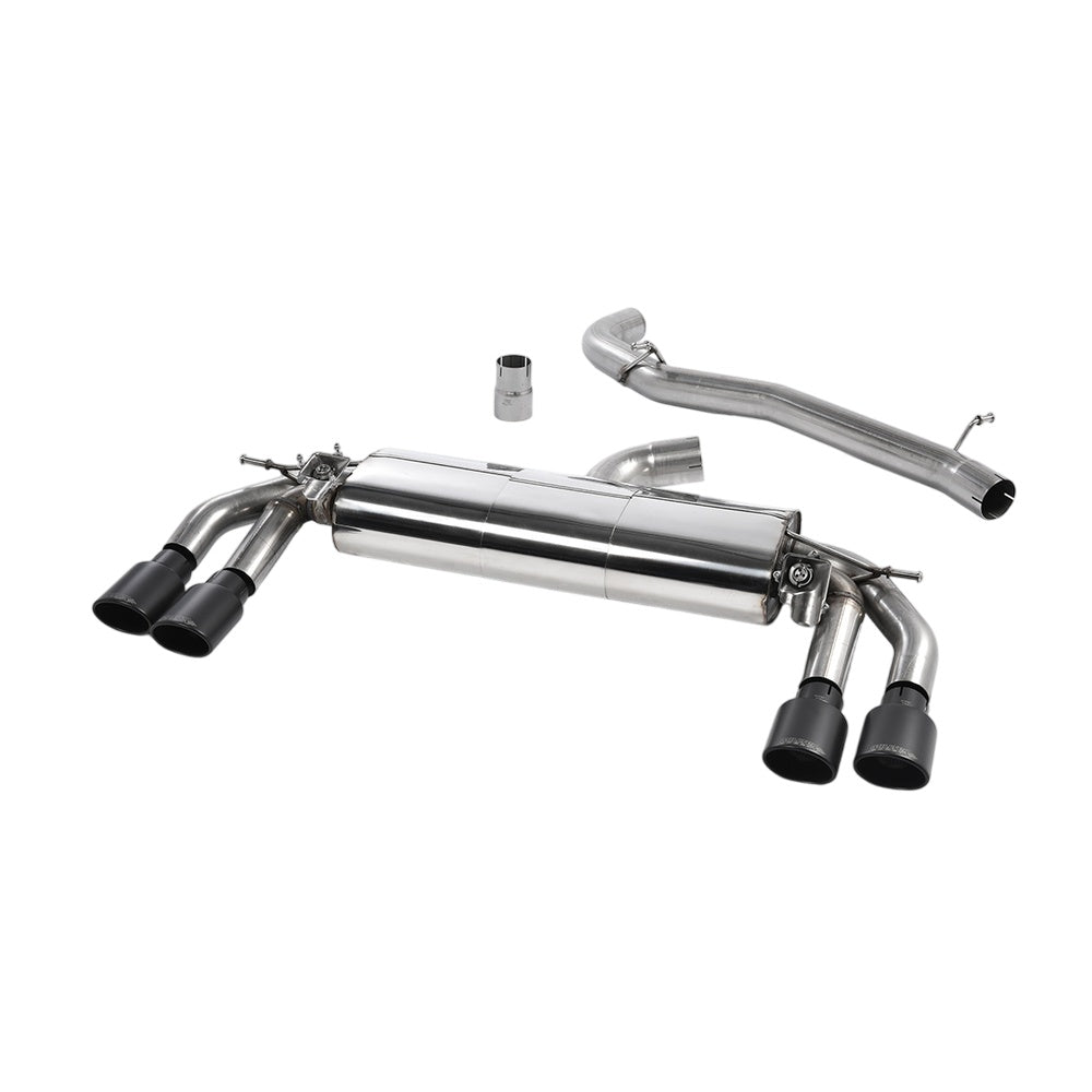 Milltek Audi TT Mk3 TTS 2.0TFSI Quattro (OPF/GPF Models) 2019-2023 Cat-back Exhaust  - Non Resonated Black Tips