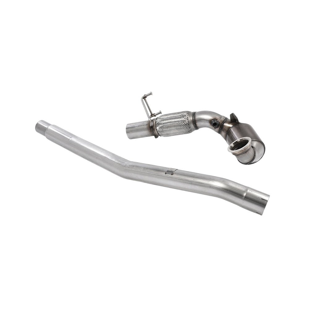 Milltek Audi TT Mk3 TTS 2.0TFSI Quattro (Non-OPF/GPF Models) 2015-2018 Large-bore Downpipe and De-cat Exhaust - OE Fitment