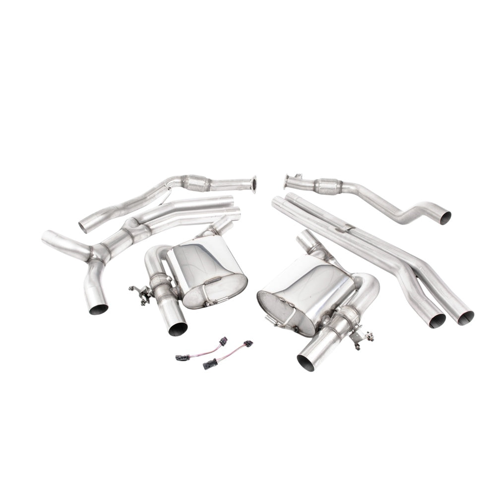 Milltek Audi RS5 B9 2.9 V6 Turbo Sportback (OPF/GPF Models) 2019-2023 Cat-back Exhaust  - Non Resonated Polished Tips