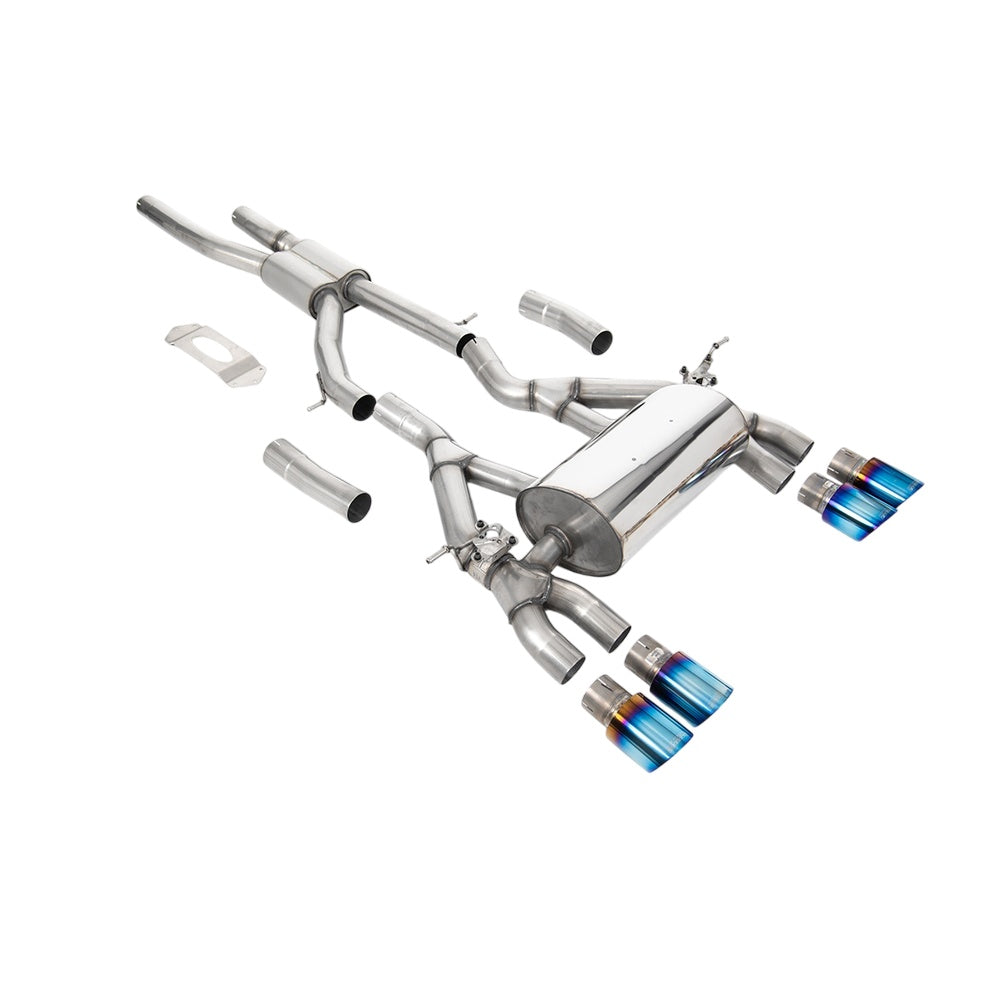 Milltek BMW 4 Series F82/83 M4 Coupe/ConvertibleÂ‚ M4 Competition (OPF/GPF equipped models only) 2019-2020 Cat-back Exhaust  - Race System Burnt Titanium Tips