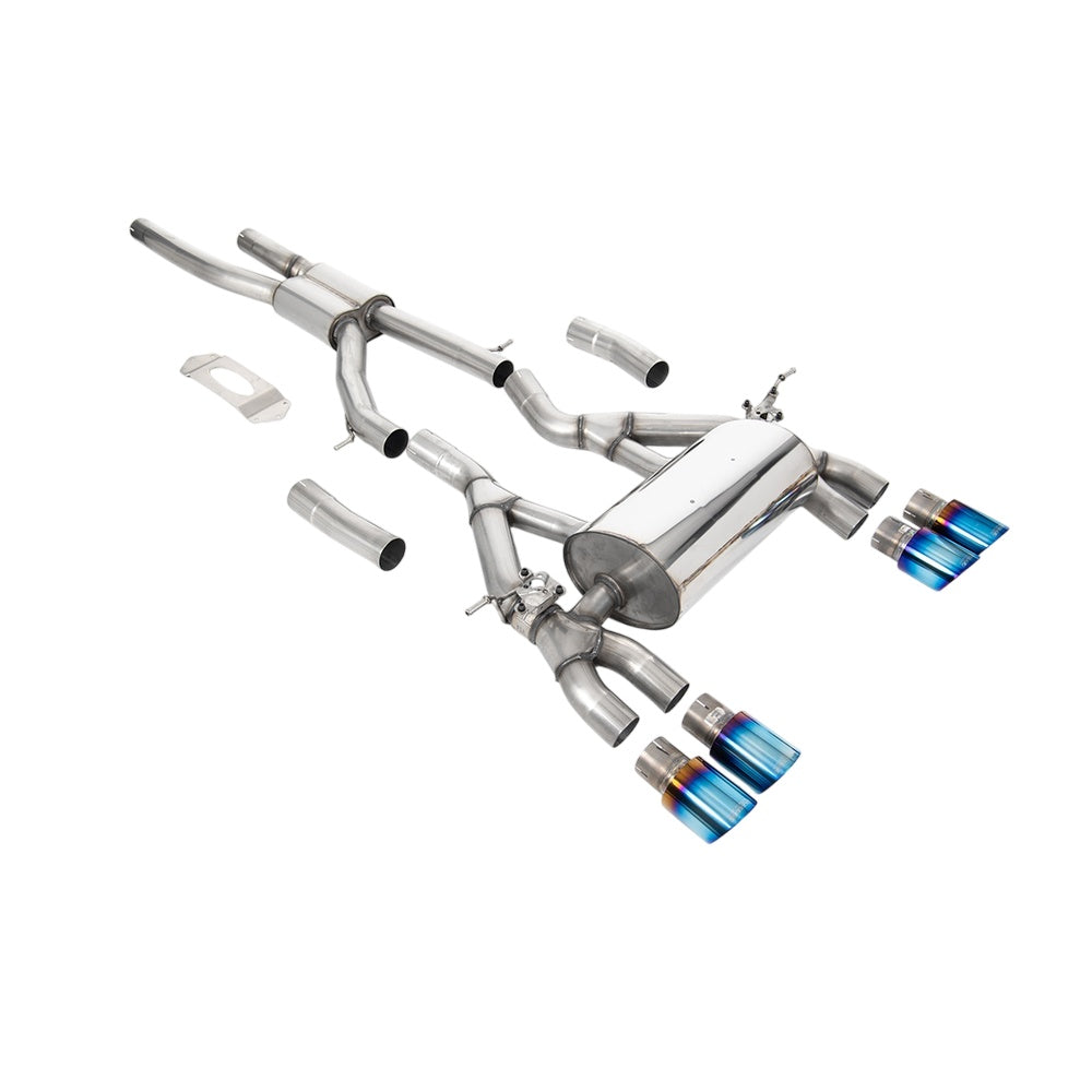 Milltek BMW 4 Series F82/83 M4 Coupe/ConvertibleÂ‚ M4 Competition (OPF/GPF equipped models only) 2019-2020 Cat-back Exhaust  - Road System Burnt Titanium Tips