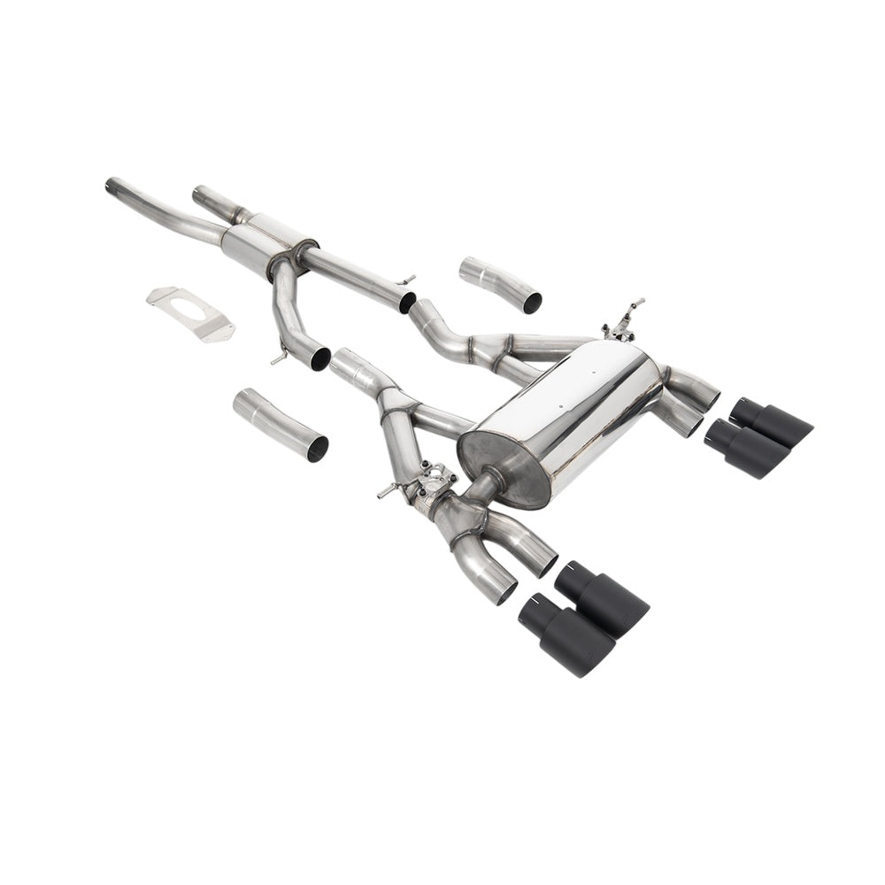 Milltek BMW 4 Series F82/83 M4 Coupe/ConvertibleÂ‚ M4 Competition (OPF/GPF equipped models only) 2019-2020 Cat-back Exhaust  - Road System Black Tips